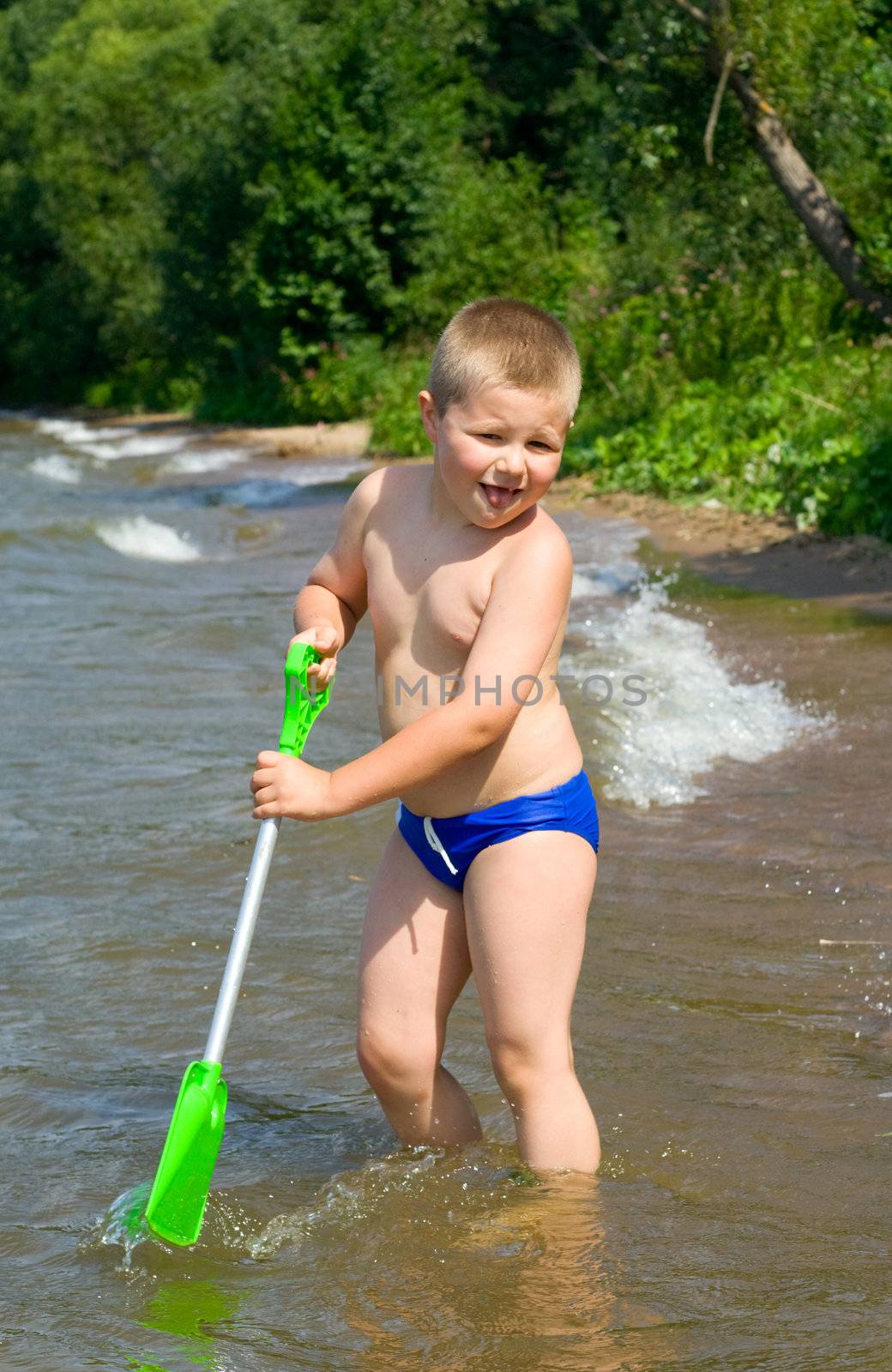 boy on the beach