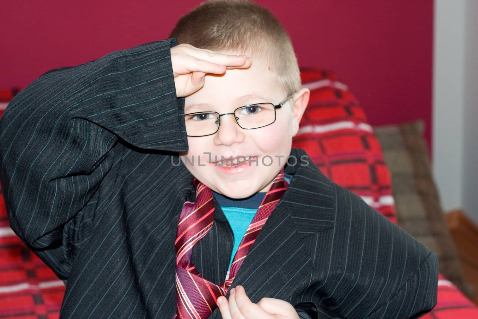 small boy-businessman