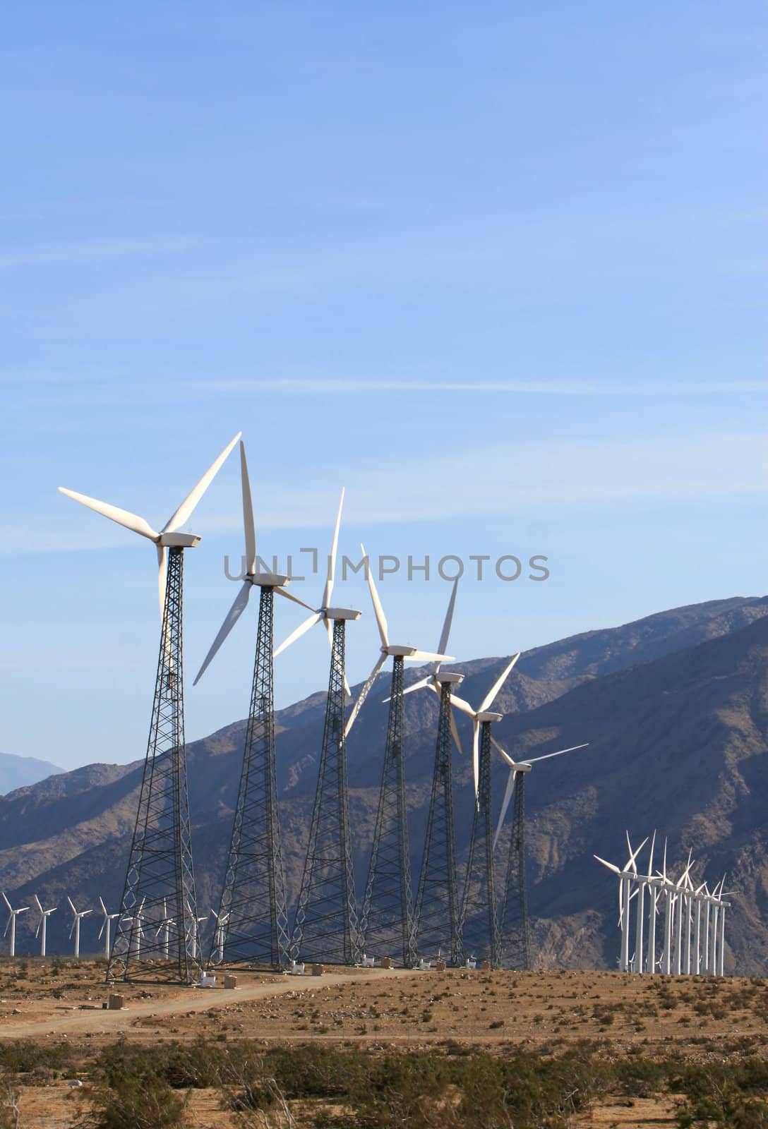 Wind Turbines in the California Desert