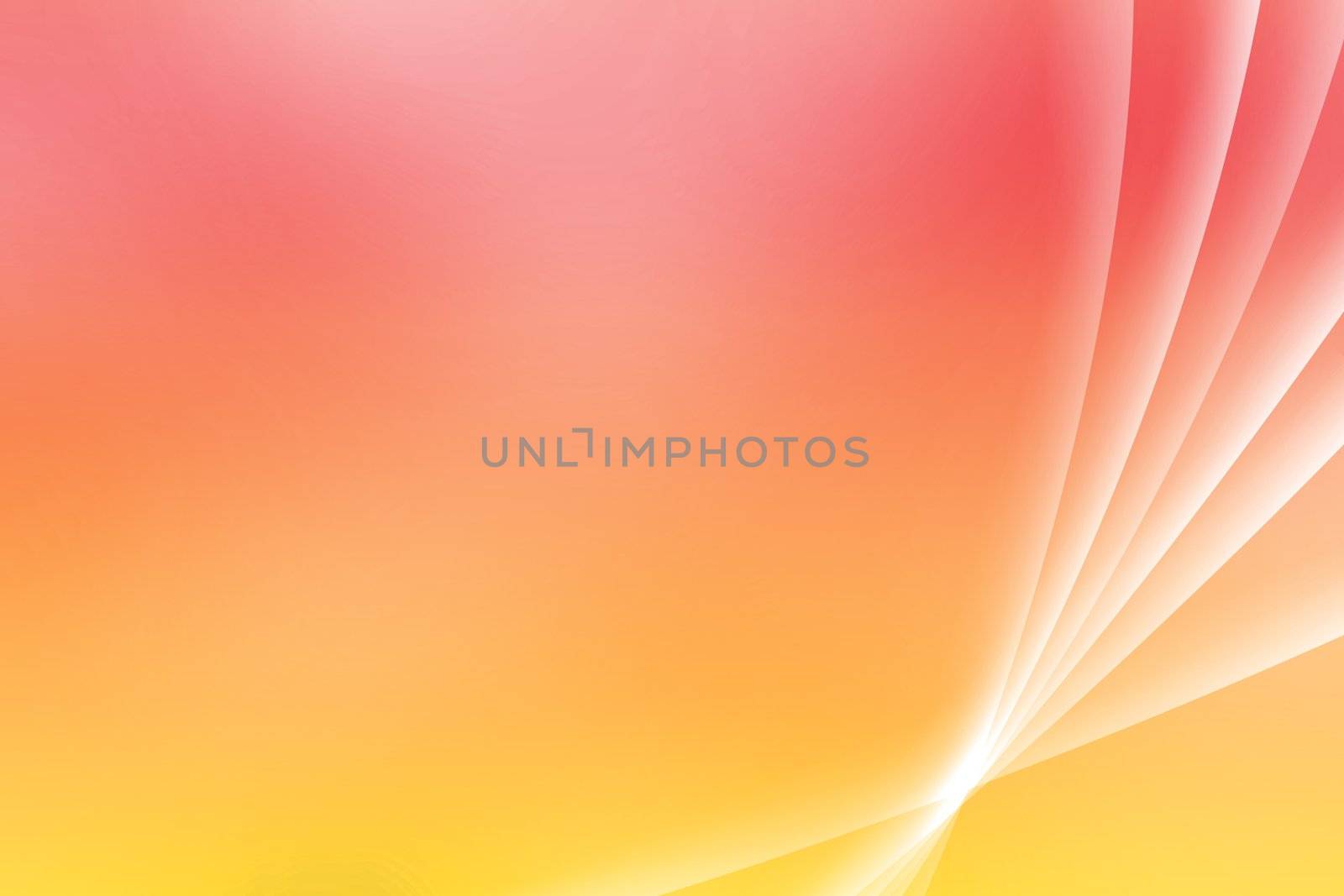 Orange Soothing Vista Curves Abstract Background Wallpaper
