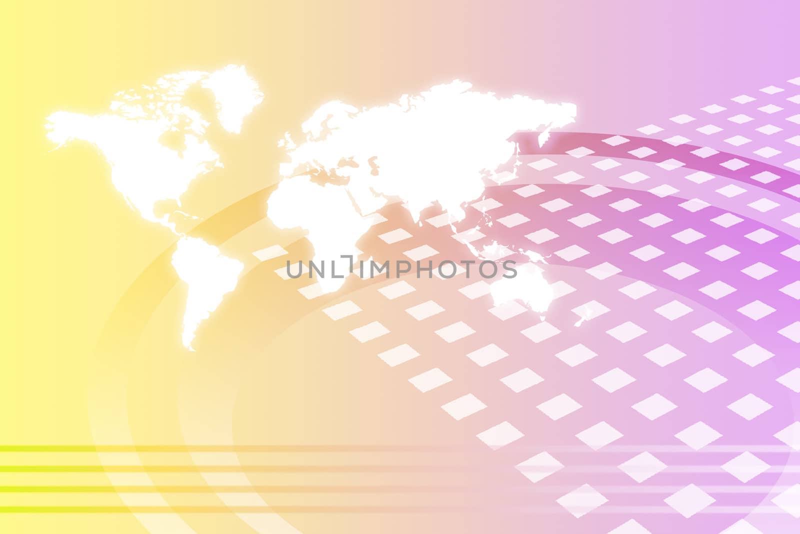 Corporate Worldwide Growth Abstract Background With Map
