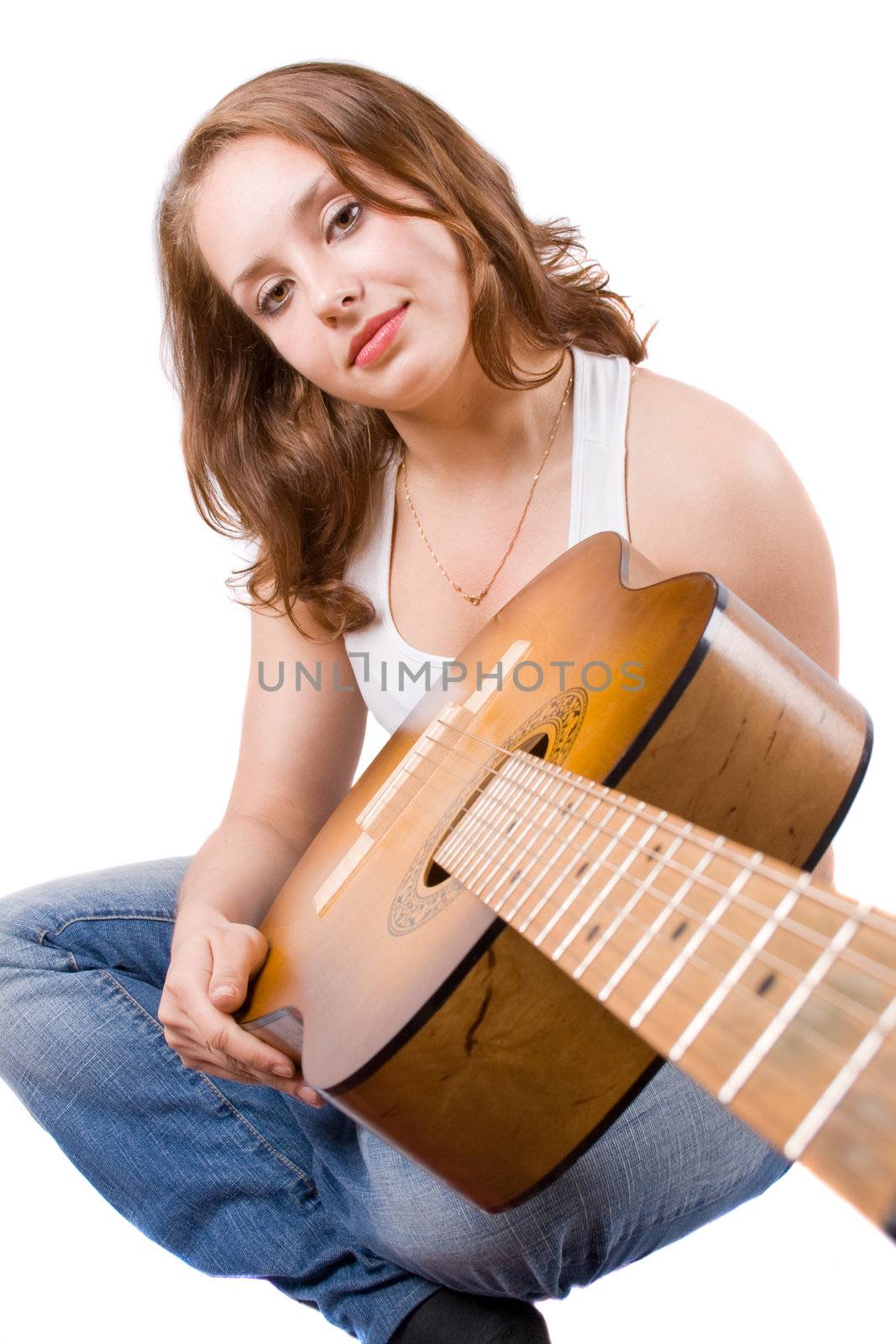 Beautiful girl posing with guitar. #5 by Amidos