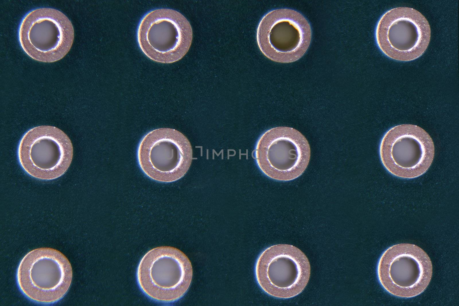 Electronic components taken with compound microscope. Magnification 20X.  Vivid colours can be seen. Images taken using techniques which aid depth of field which otherwise would not be possible with this kind of microscopic photography.