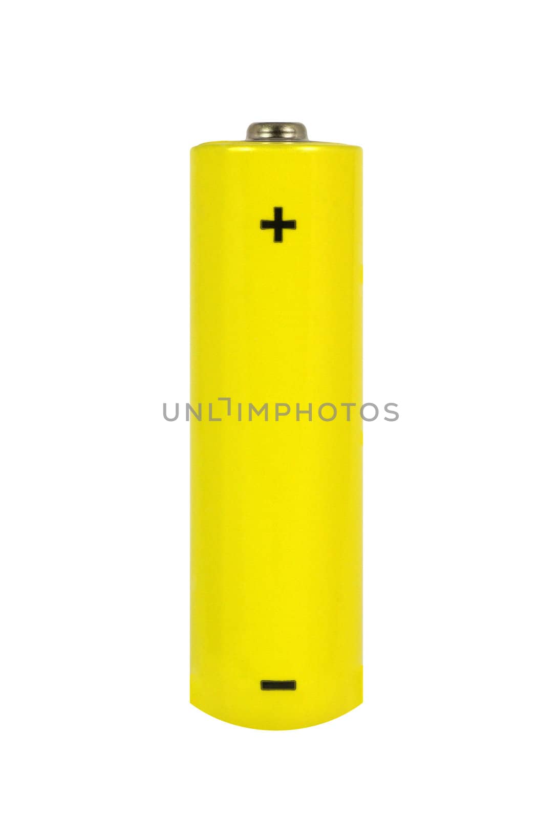 AA battery isolated in white