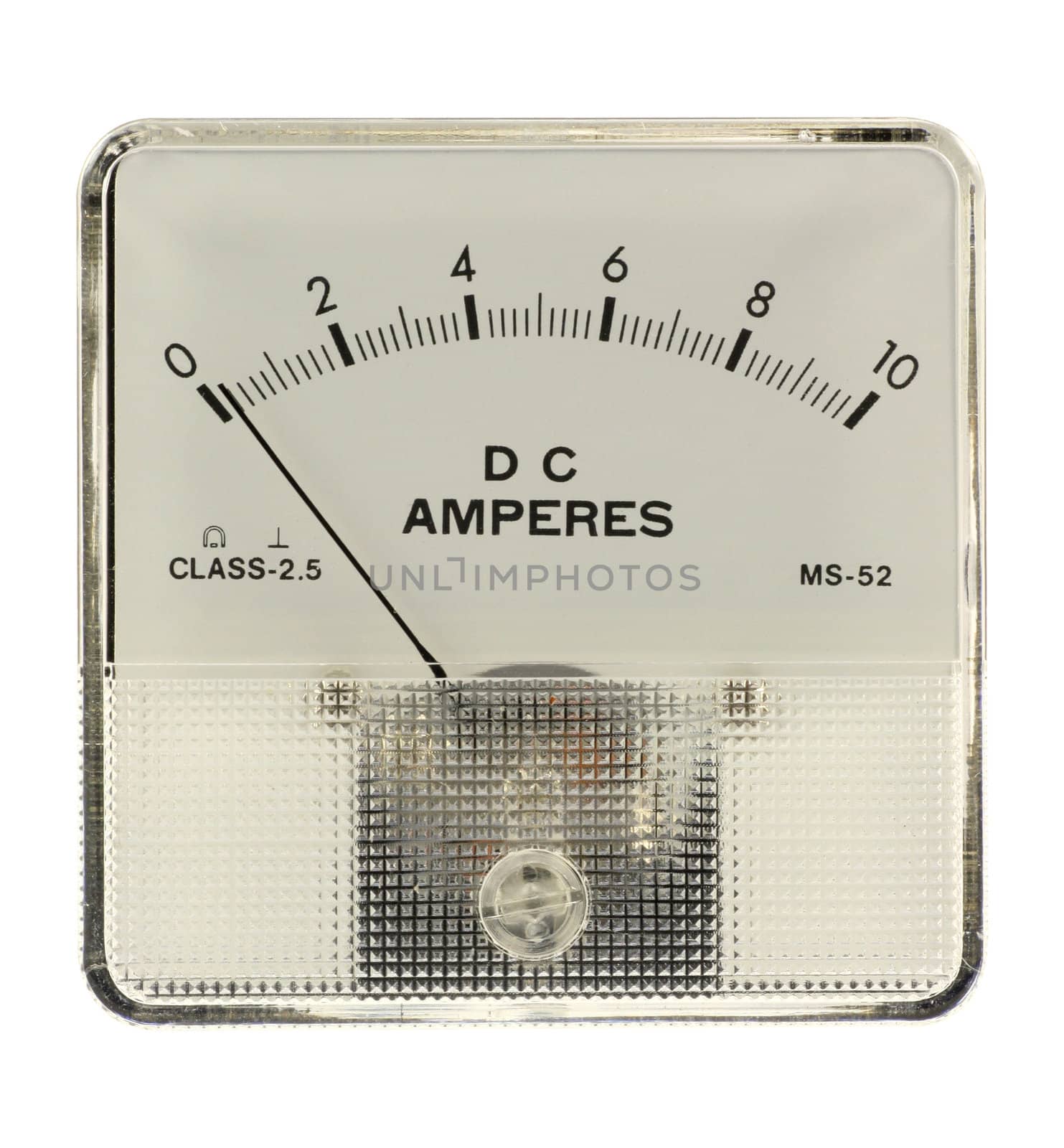 Amperemeter isolated in white