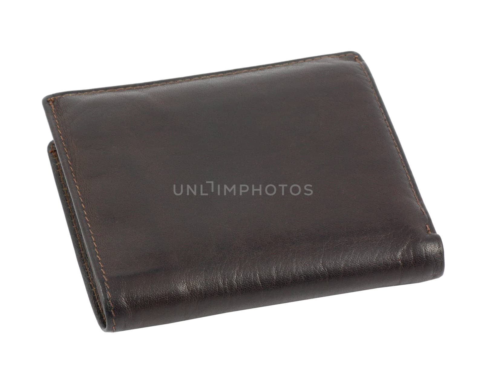 Brown leather wallet by Georgios
