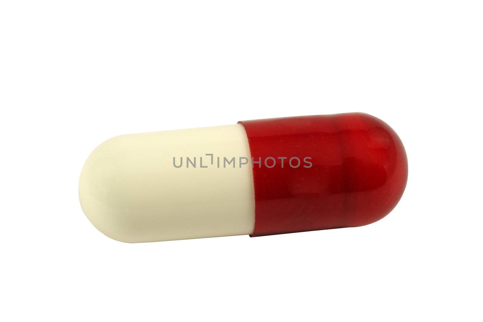 Capsule isolated in white