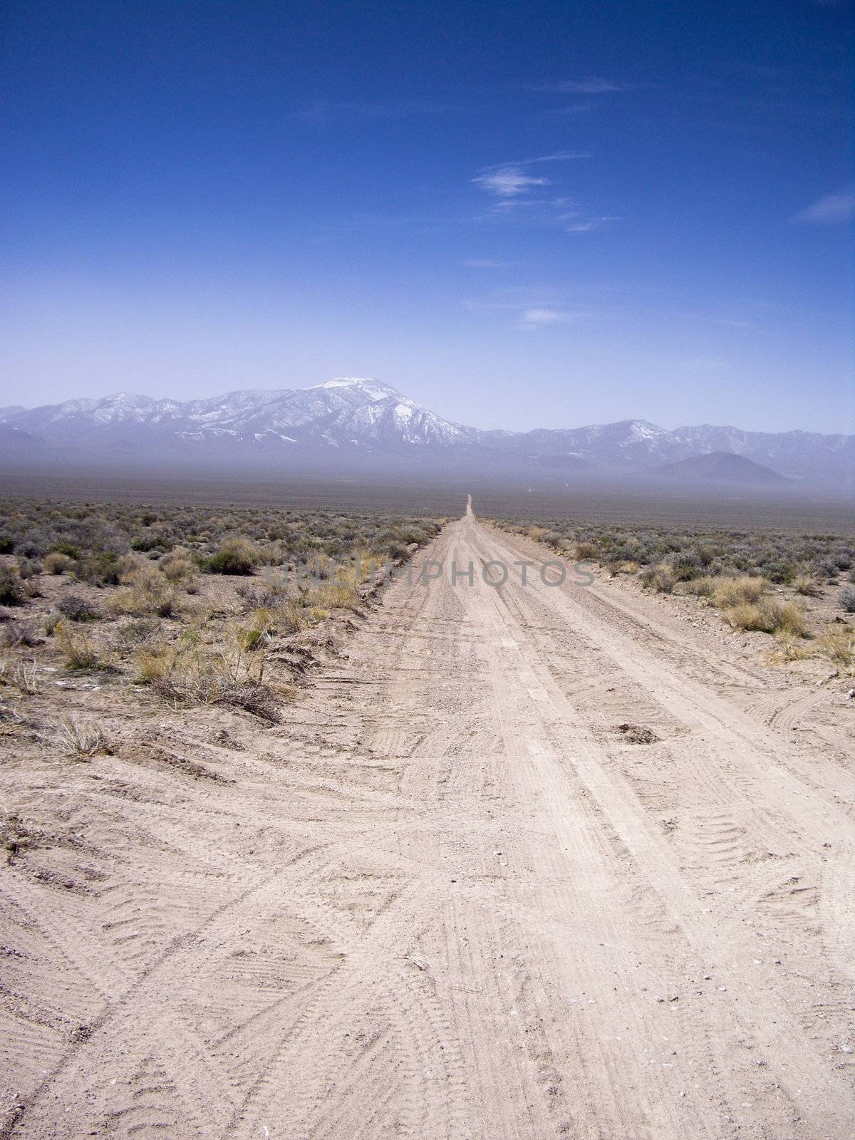 Dirt road off Extraterrestial Highway Nevada USA