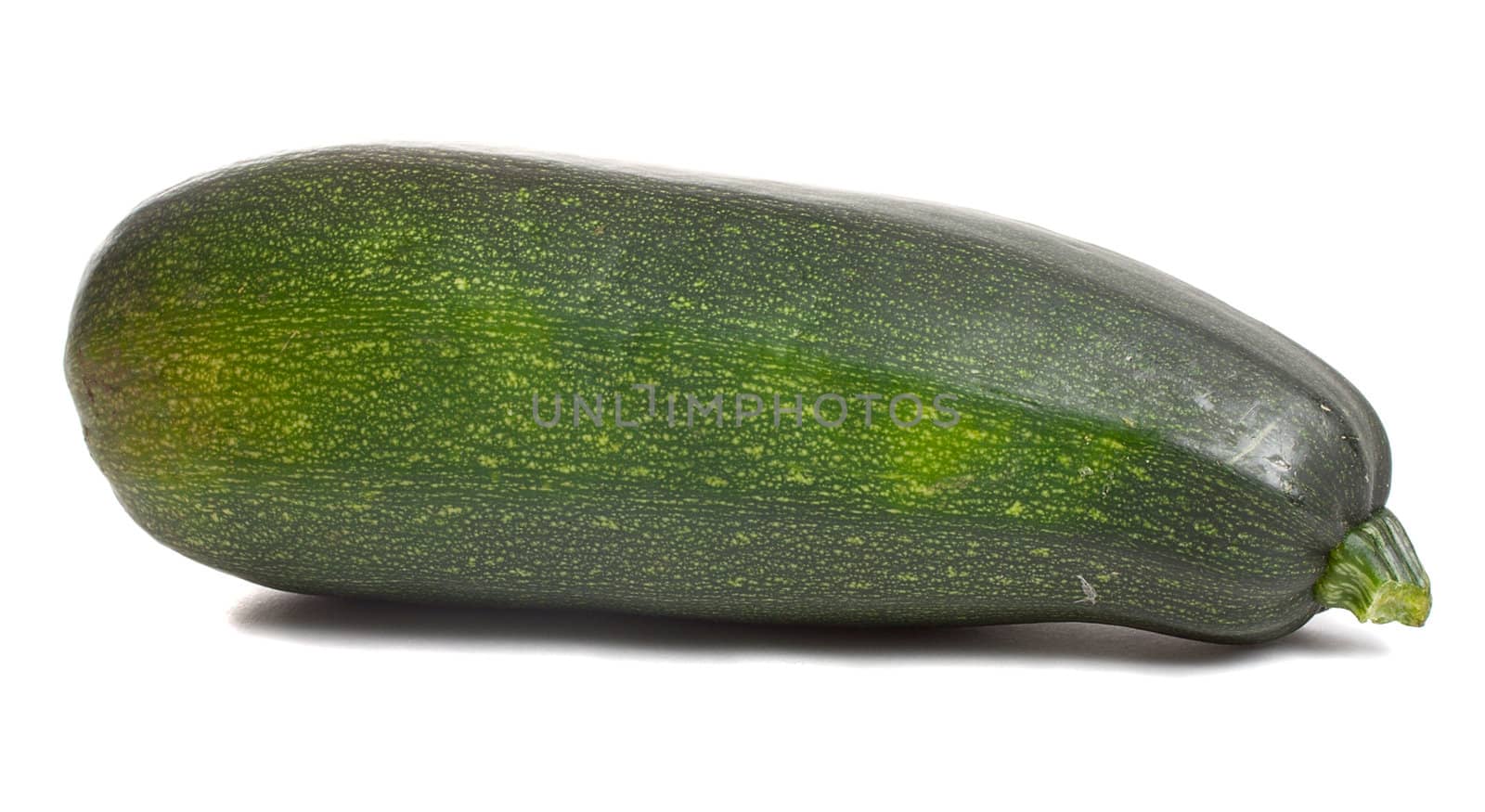 close-up single ripe marrow, isolated on white