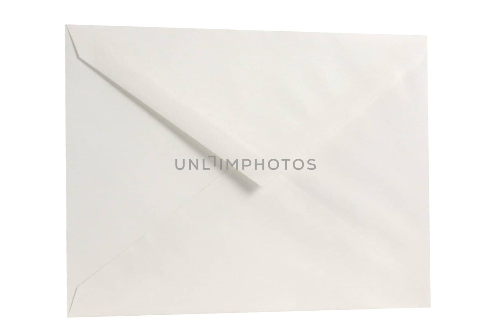 White envelope isolated in white