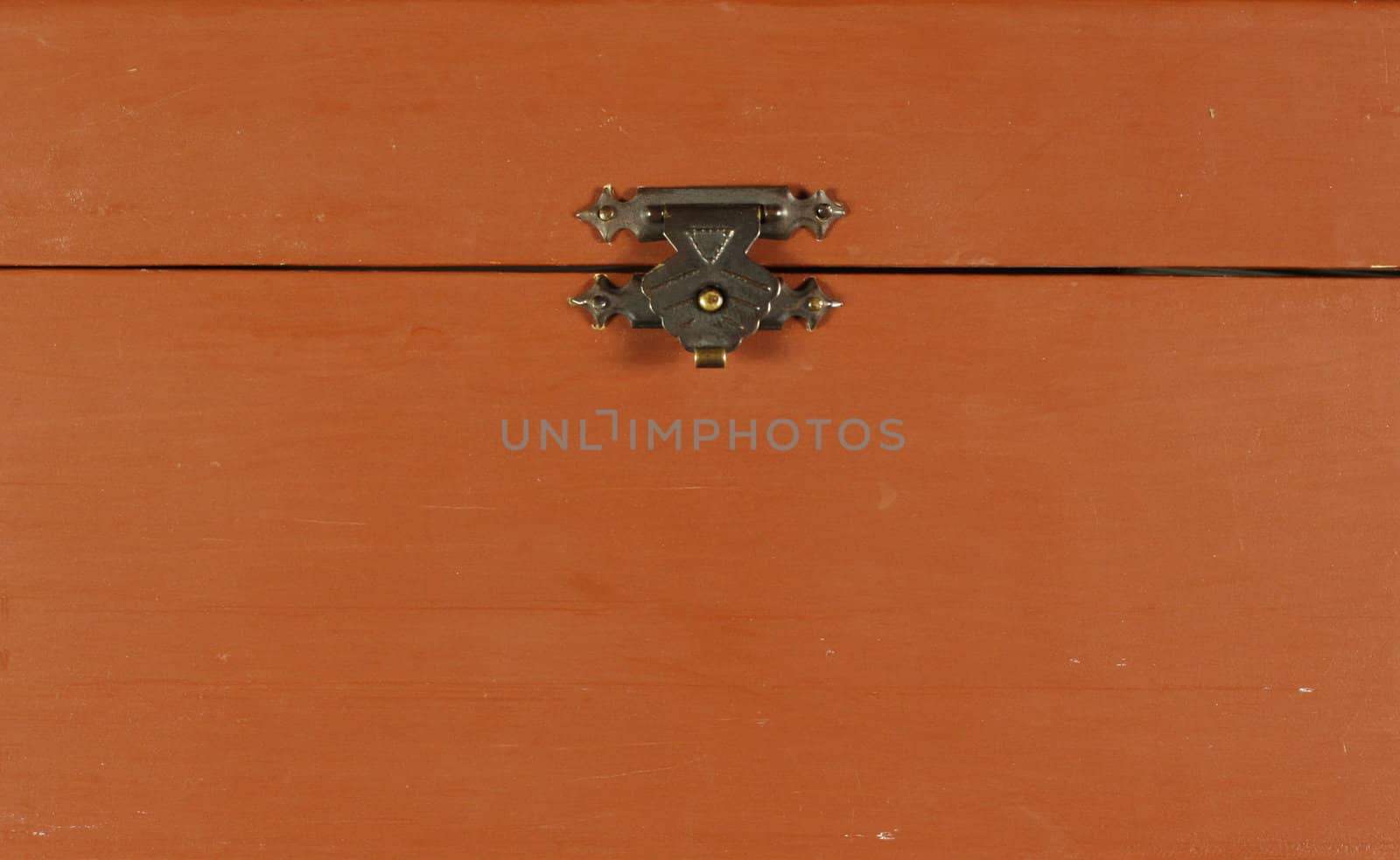 Wooden box close up