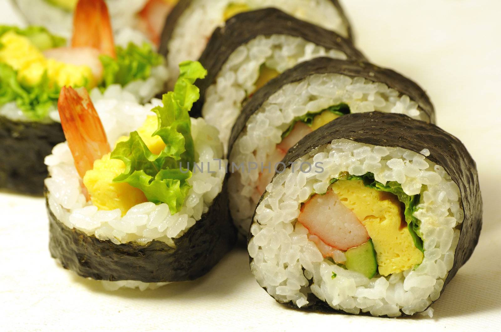 japanese sushi rolls by yuriz