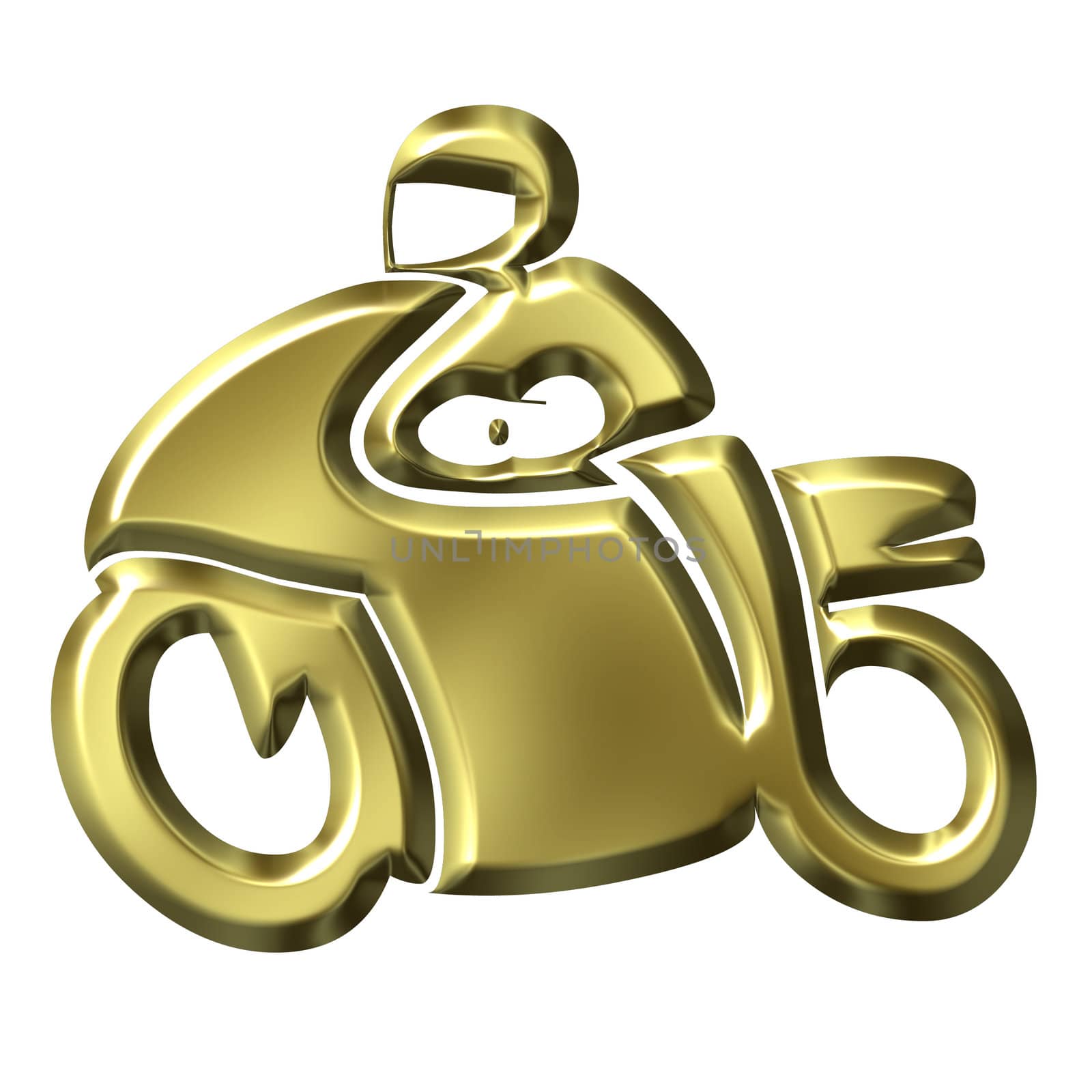 Golden Motorbike by Georgios