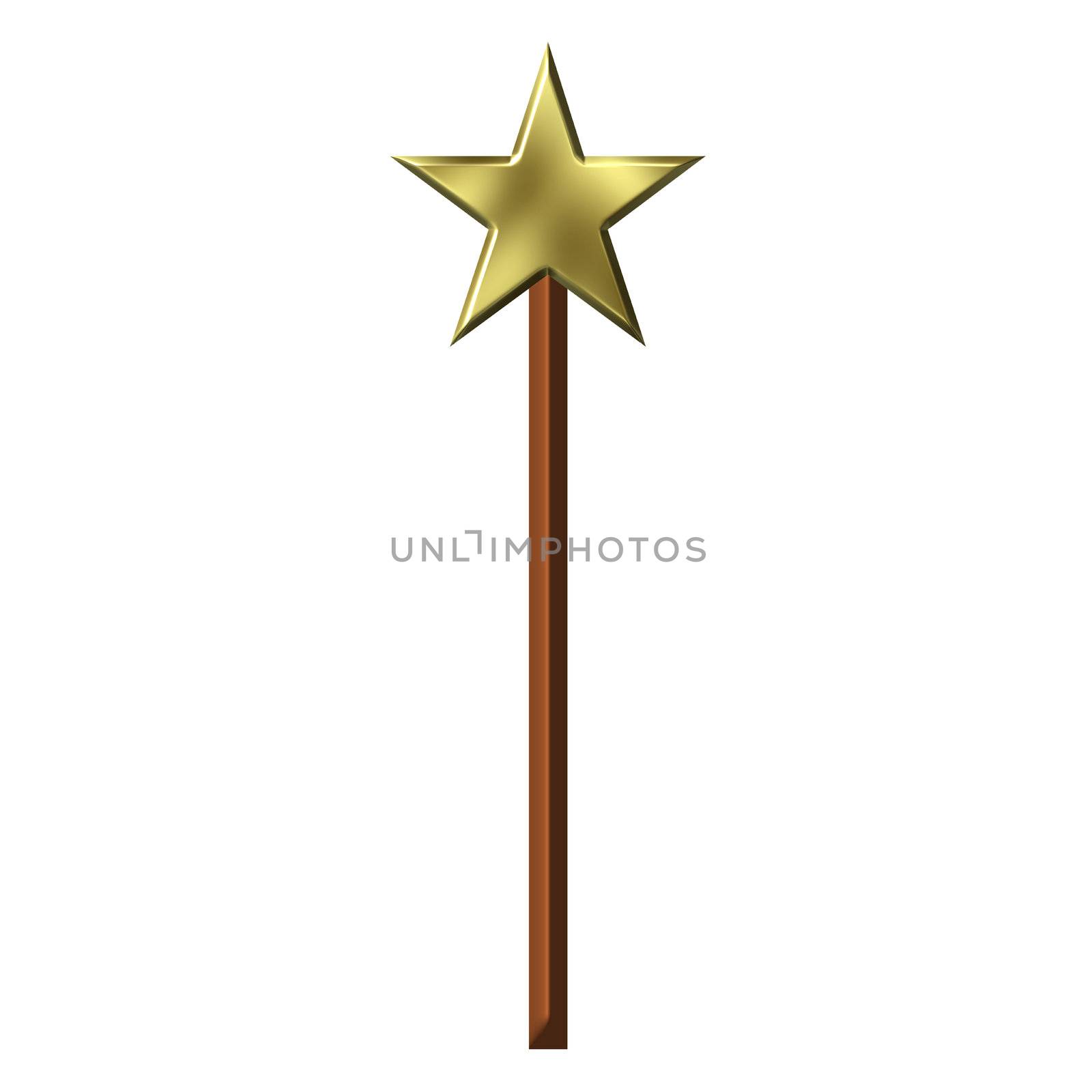 Magic wand isolated in white