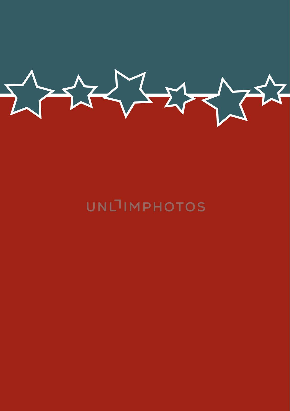 A red white and blue patriotic background for menus or flyers
