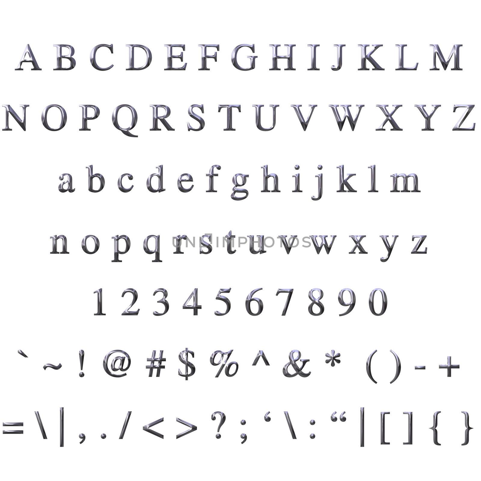 Silver Font by Georgios