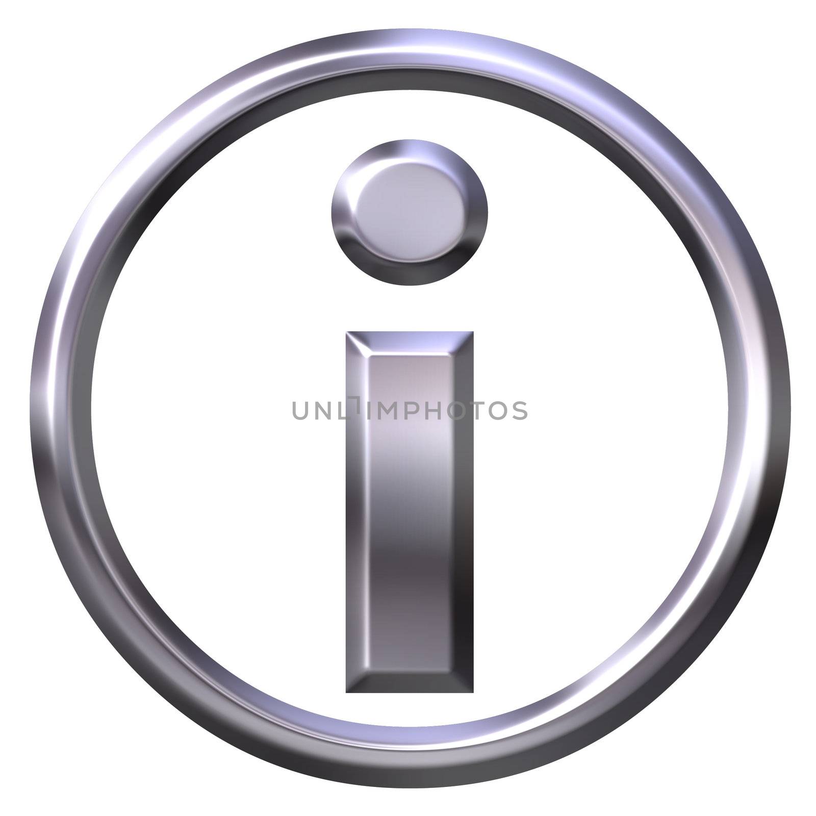 Silver Information Symbol by Georgios
