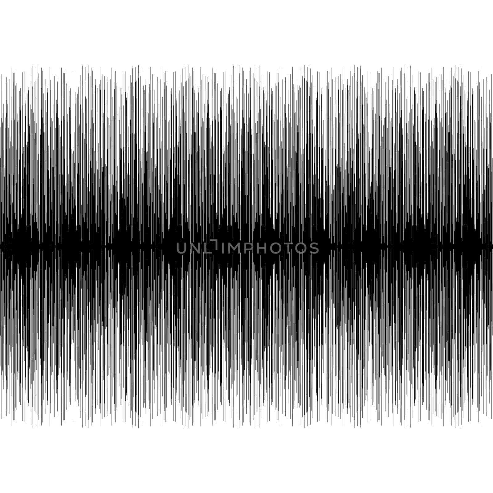 Sound wave isolated in white
