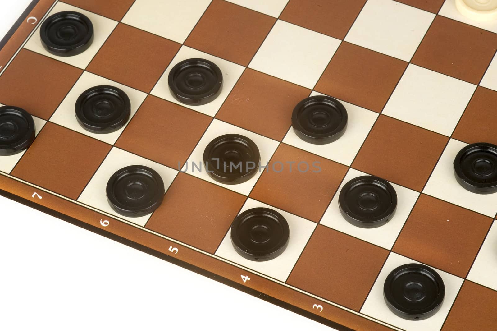 a checkers game on a white background