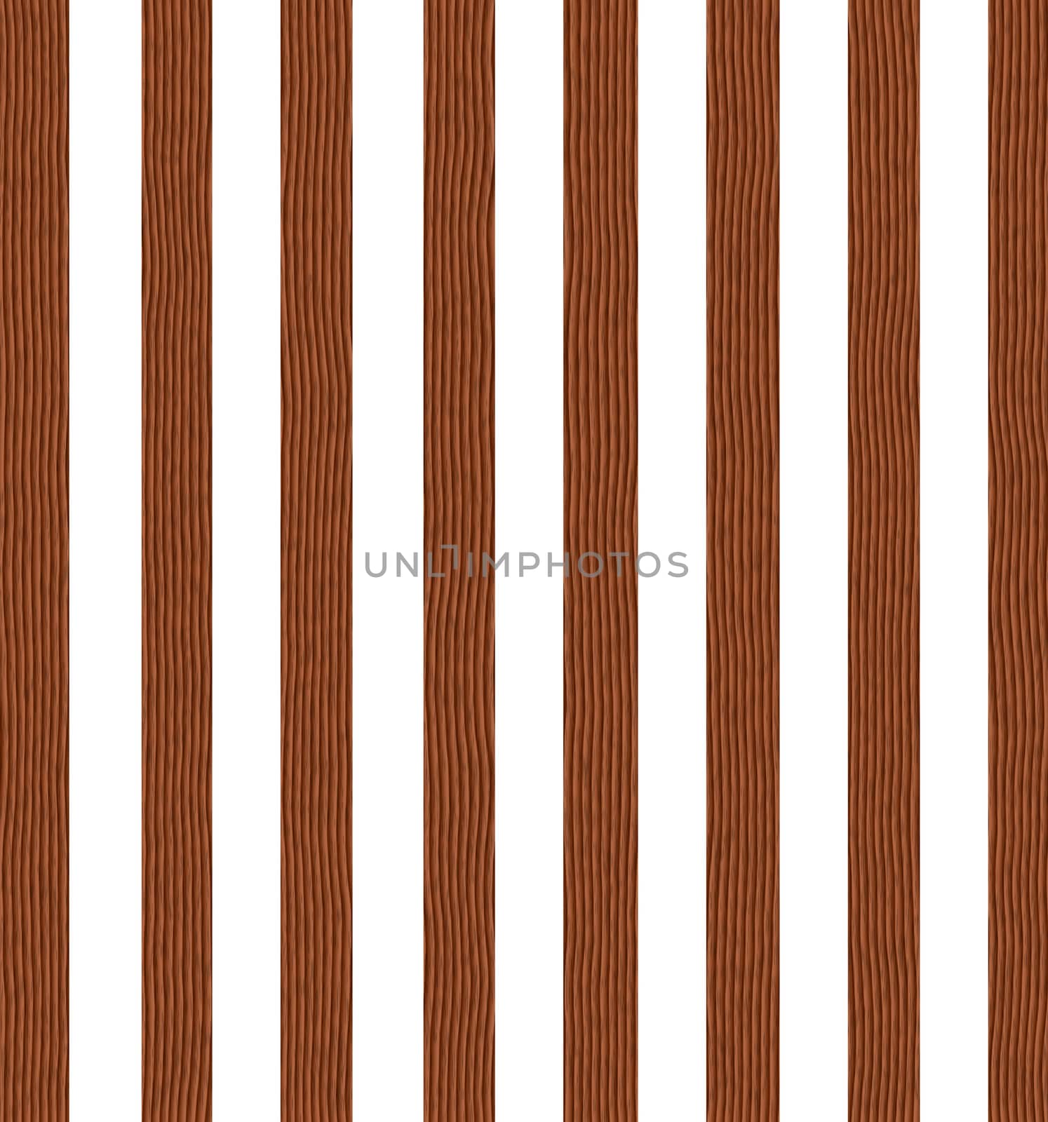 Wooden bars isolated in white