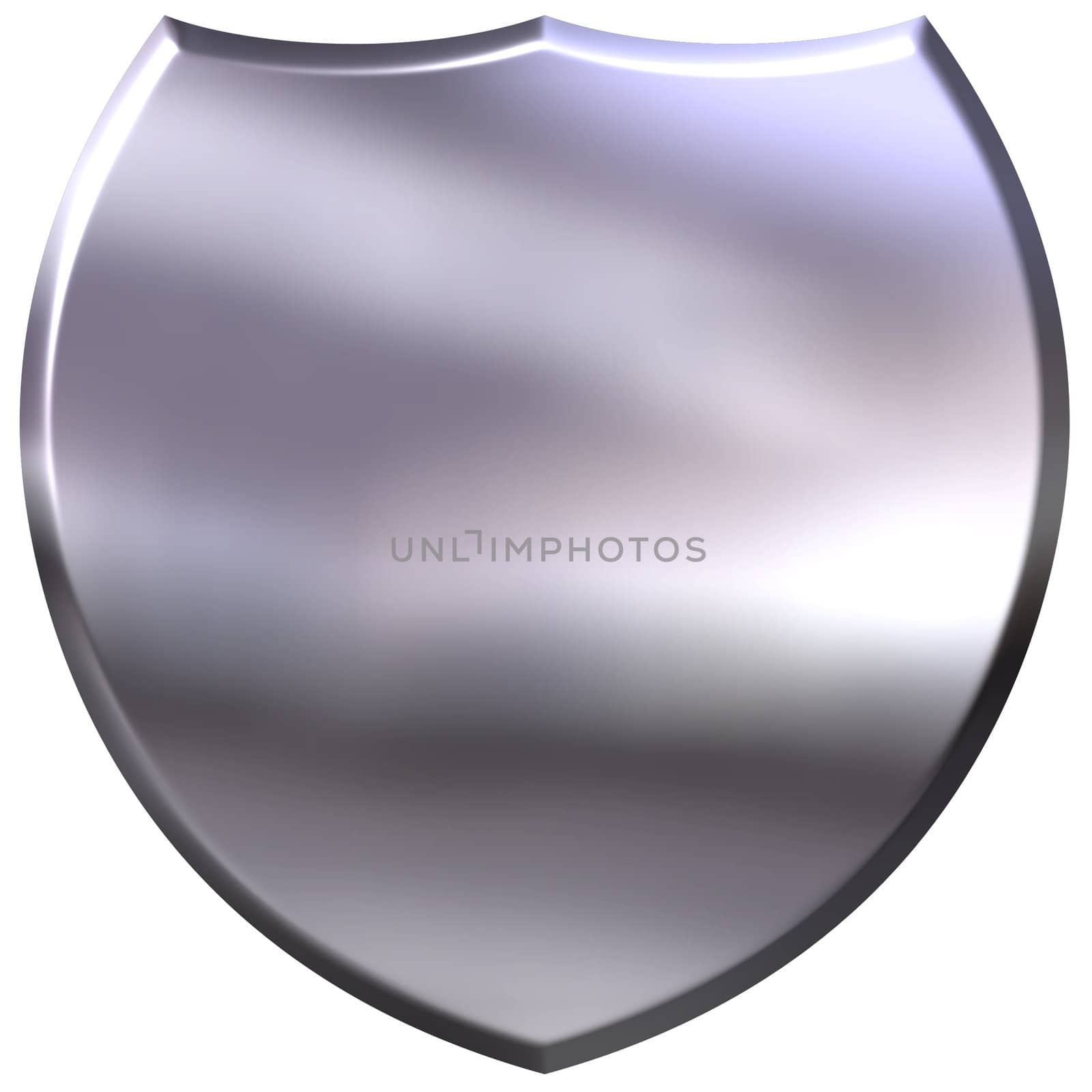 3D Silver Shield by Georgios