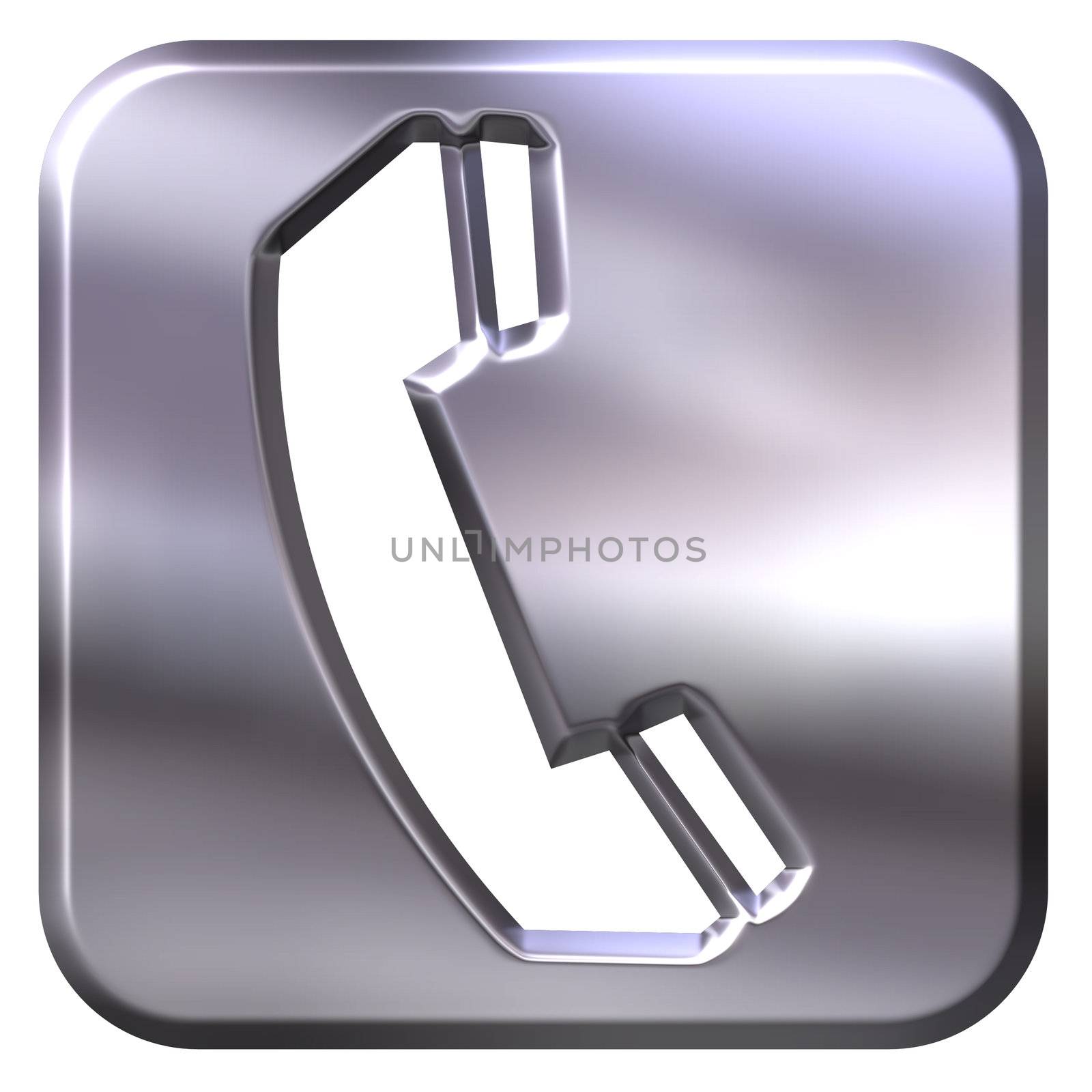3D Silver Telephone Sign by Georgios