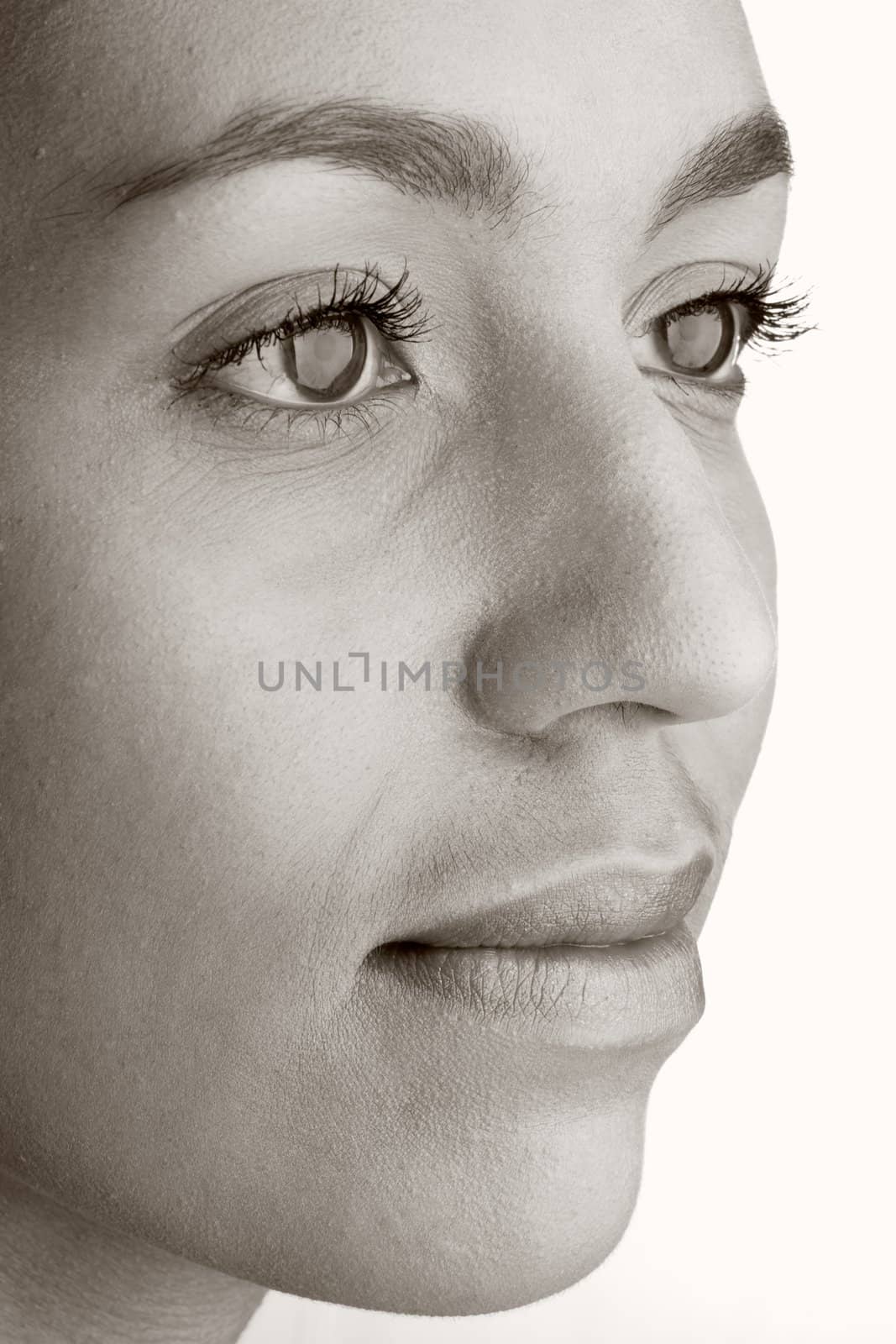 beautiful black woman close up