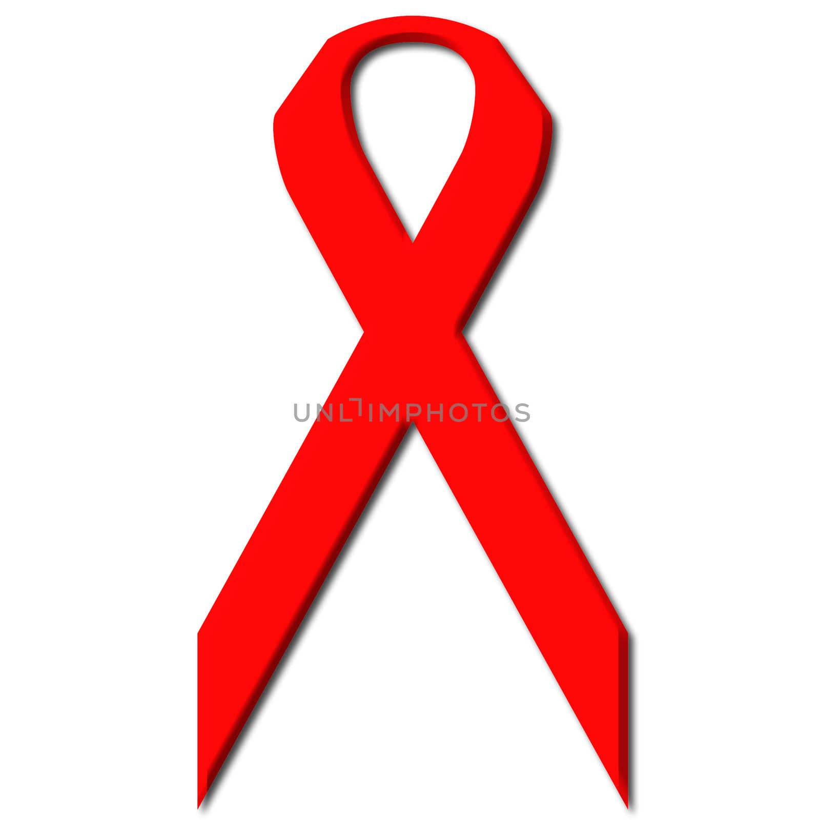 Awareness Red Ribbon a symbol for the fight against Aids and Drug Abuse