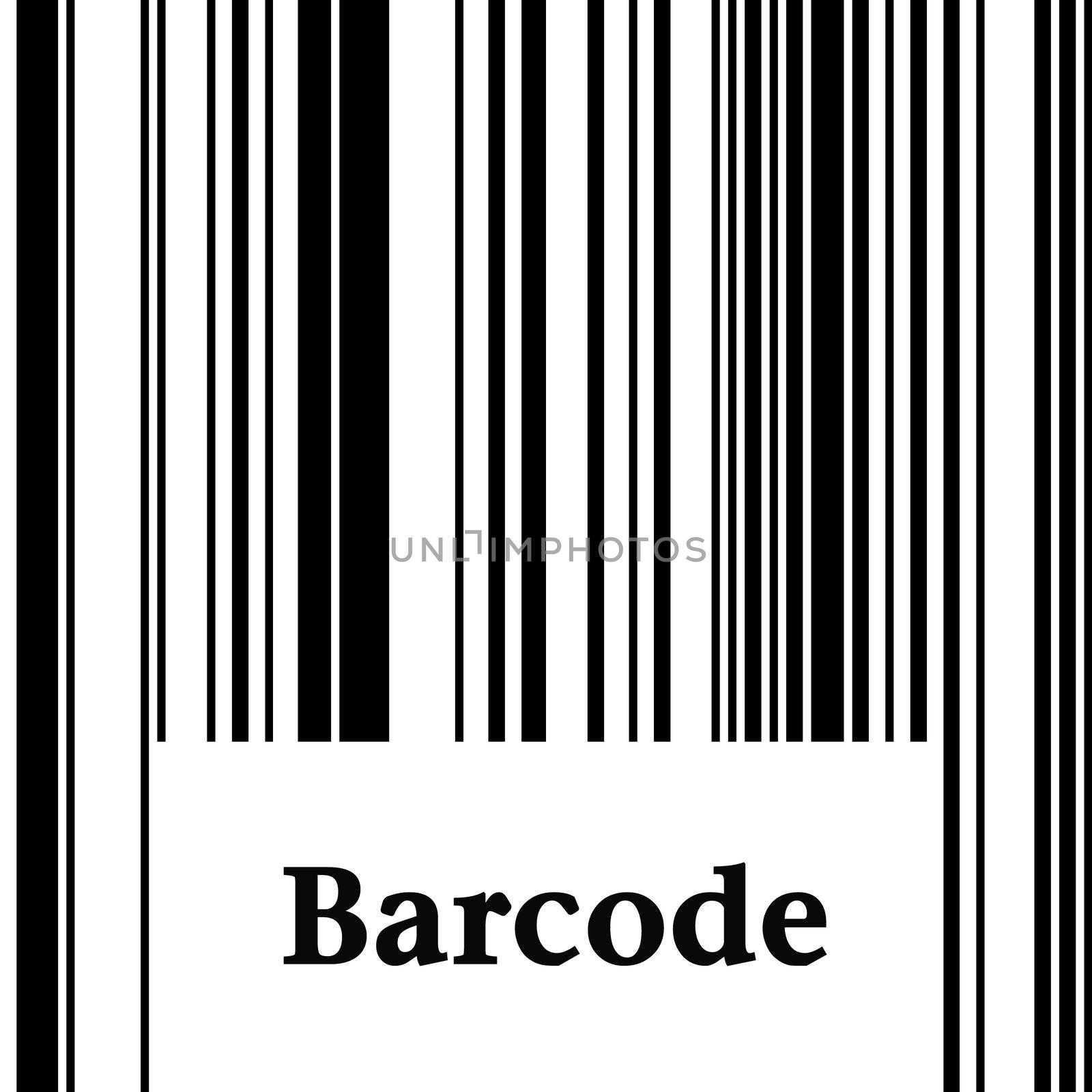 Barcode isolated in white