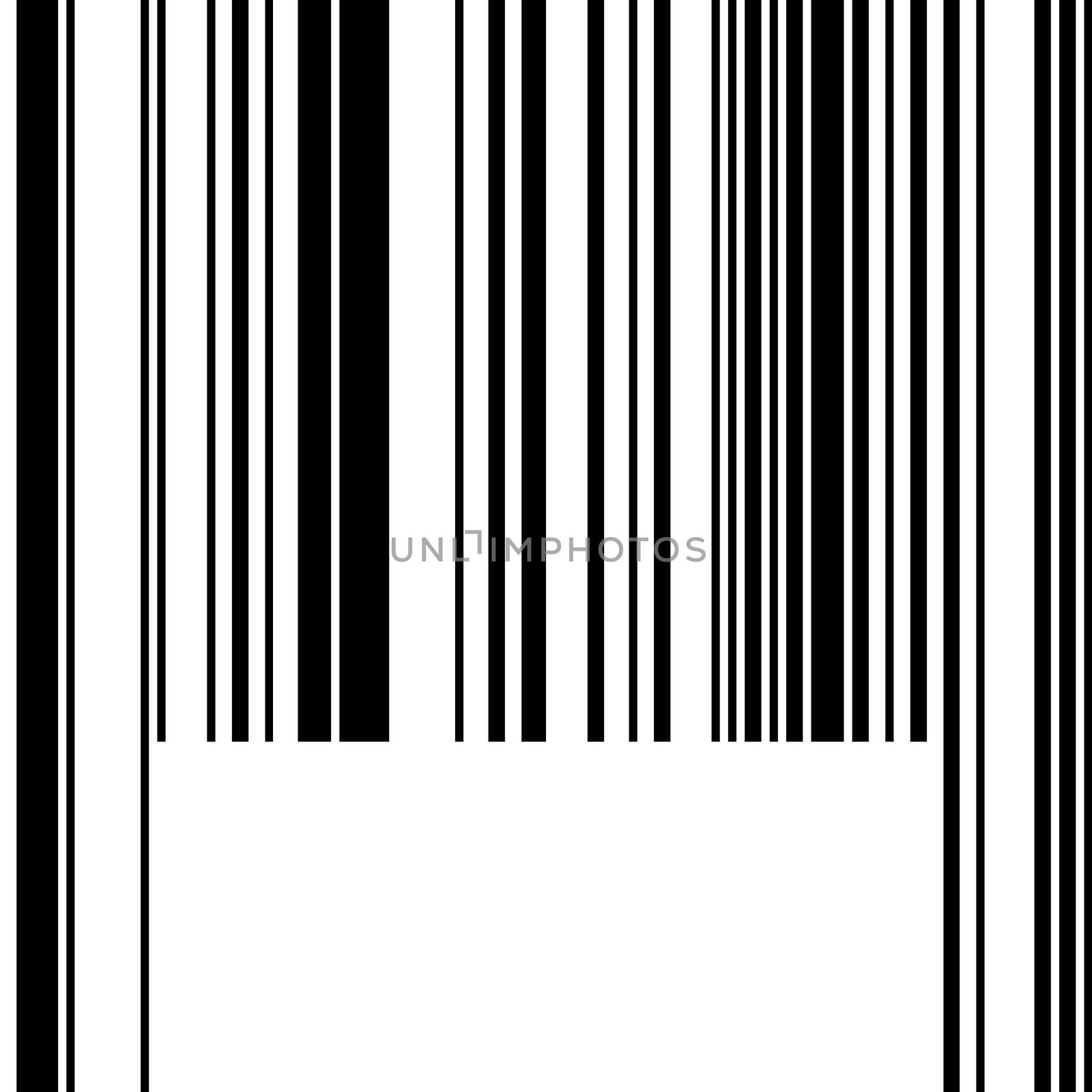 Barcode isolated in white