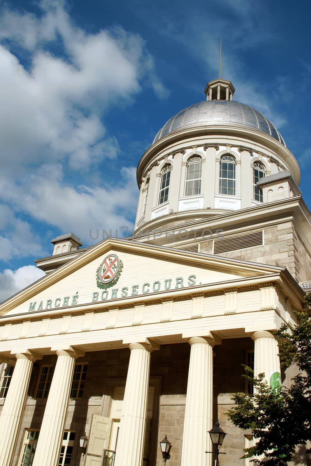 Bonsecours Market the marketplace of Vieux-Montreal. Erected as covered marketplace, for some decades in the nineteenth century was used as city hall of Montreal.