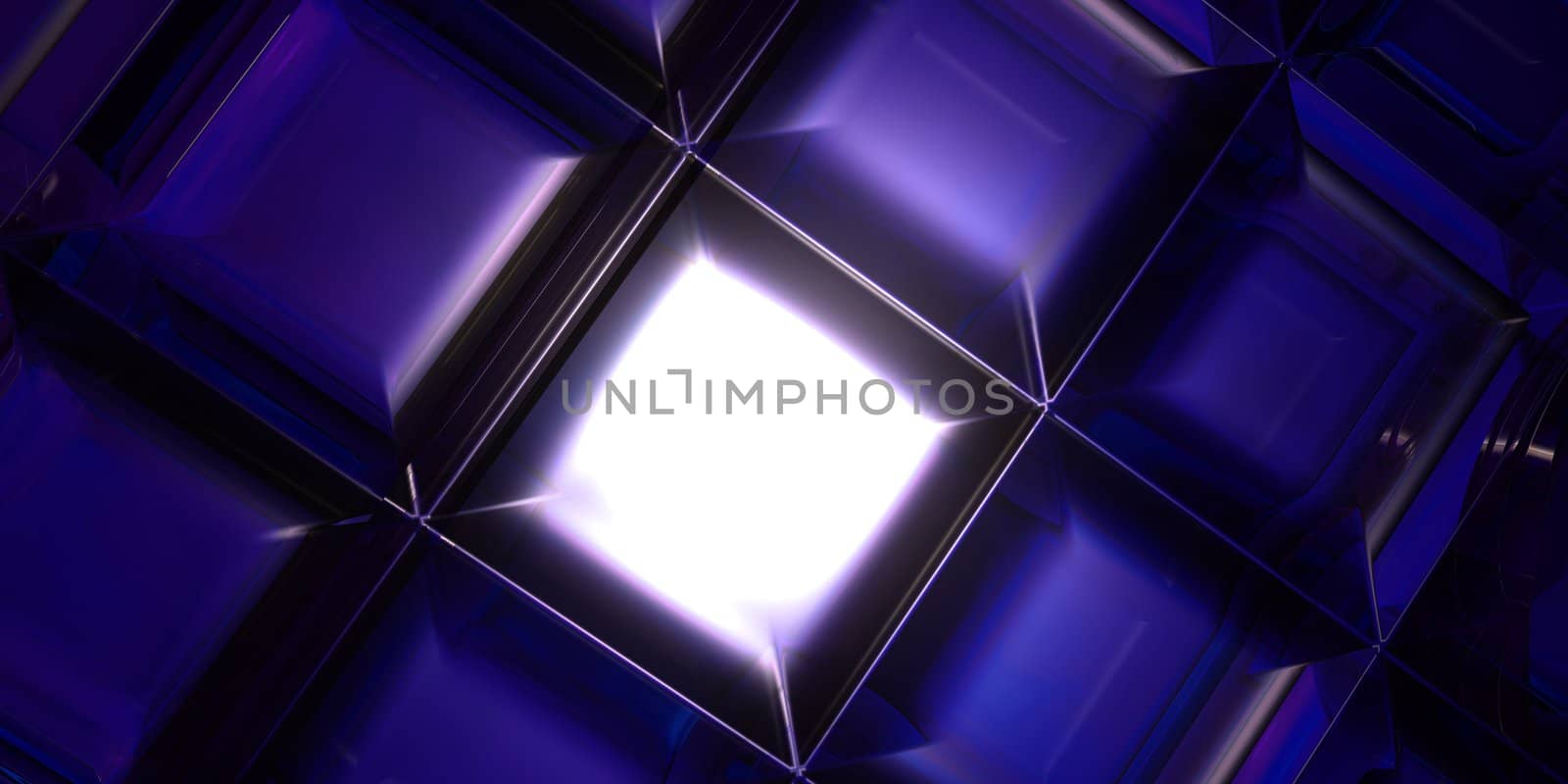 An illustration of a translucent squares rendered diagonally in a soft purplecolor tone.