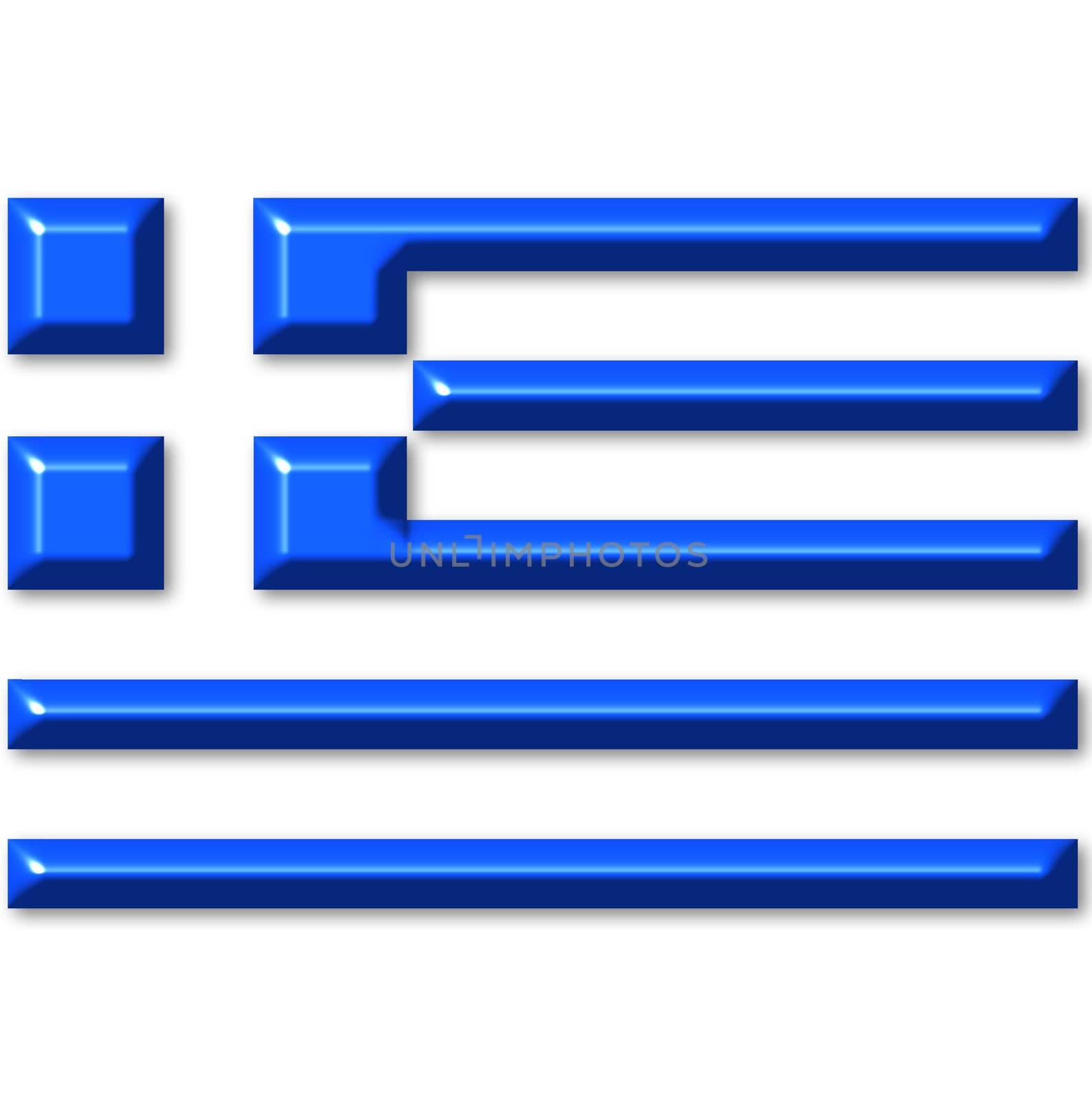 3D Flag of Greece by Georgios