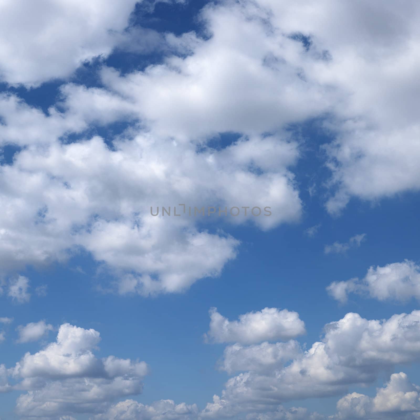 Clouds in blue sky.