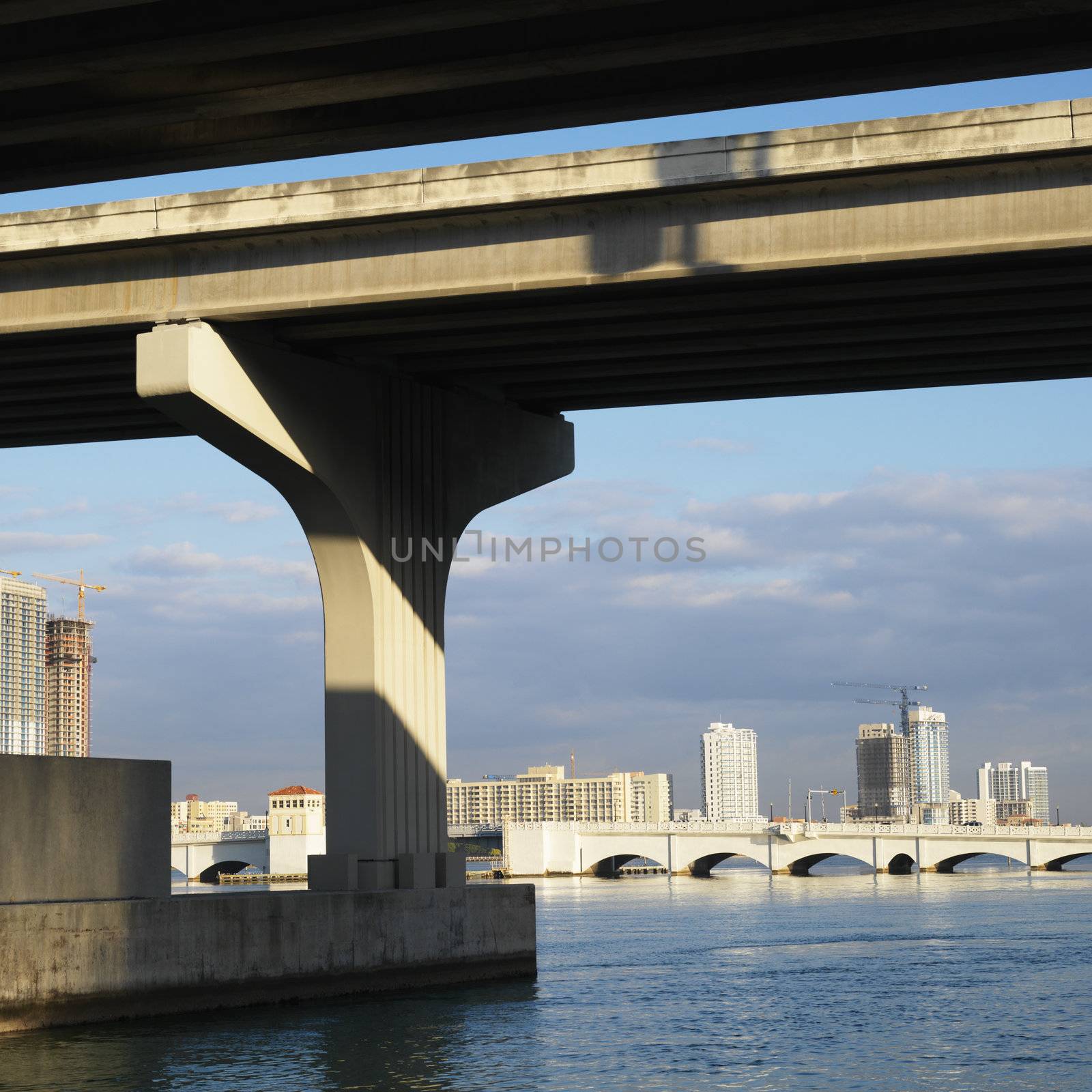 Waterfront skyline, Miami. by iofoto