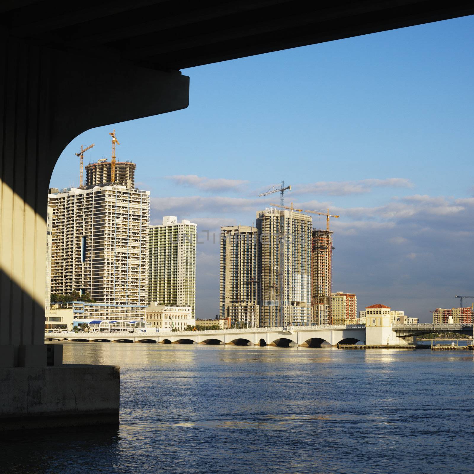 Waterfront skyline, Miami. by iofoto