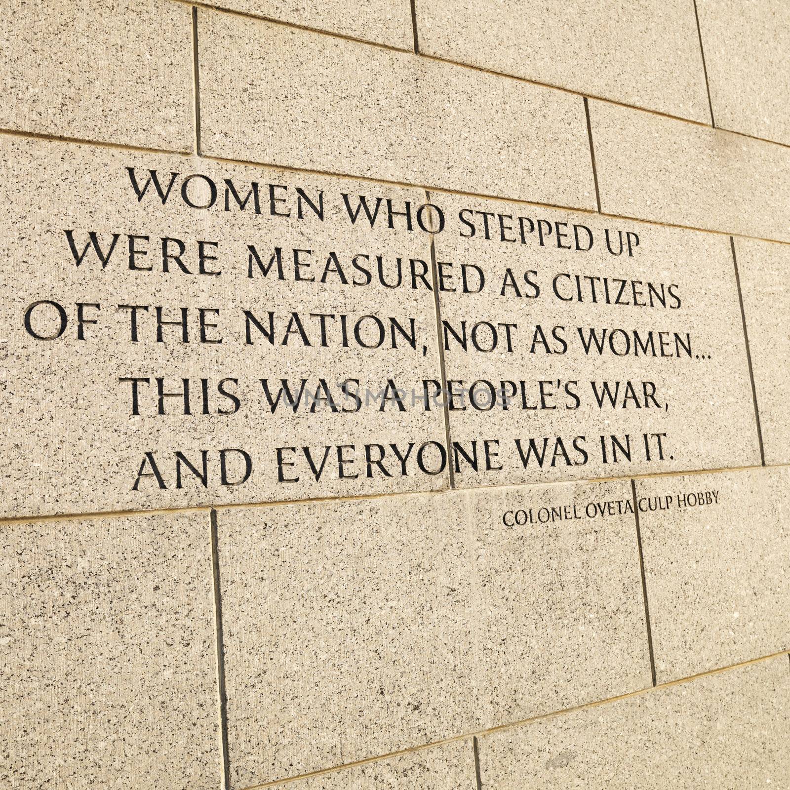 World War II Memorial in Washington, DC, USA.