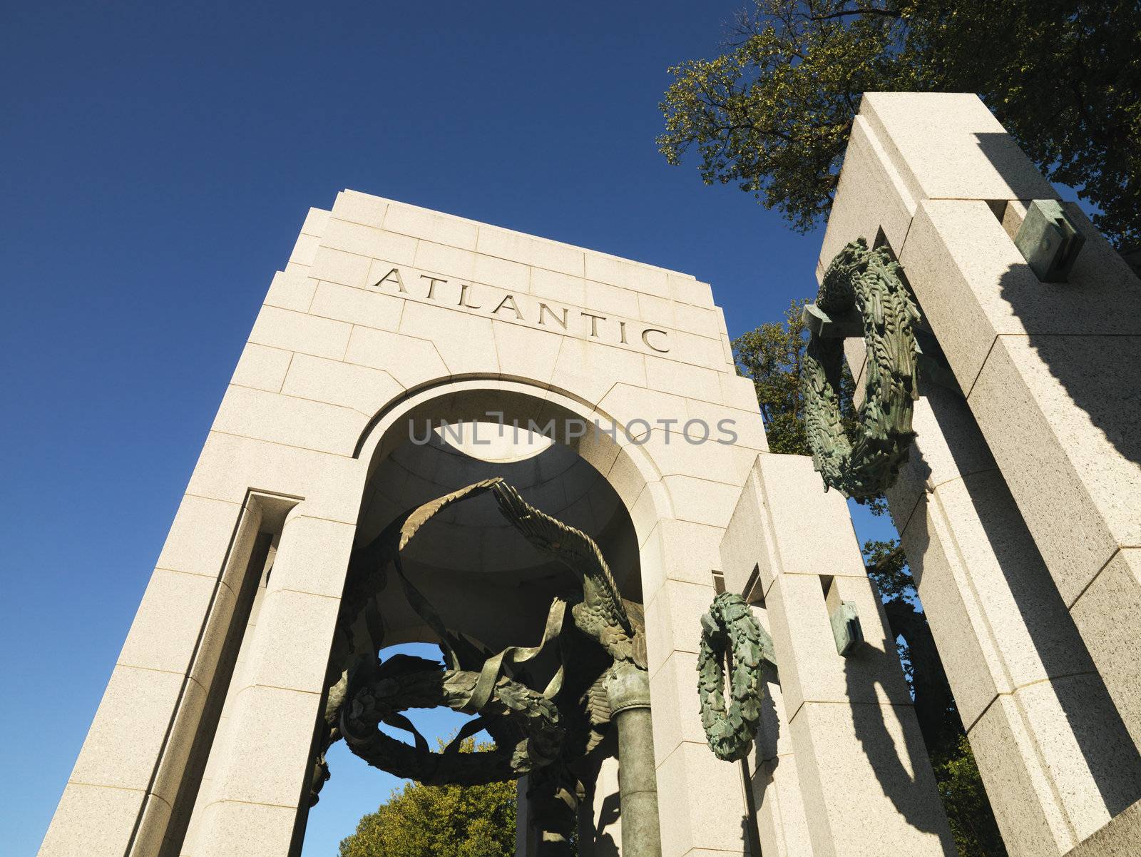 World War II Memorial in Washington, DC, USA.