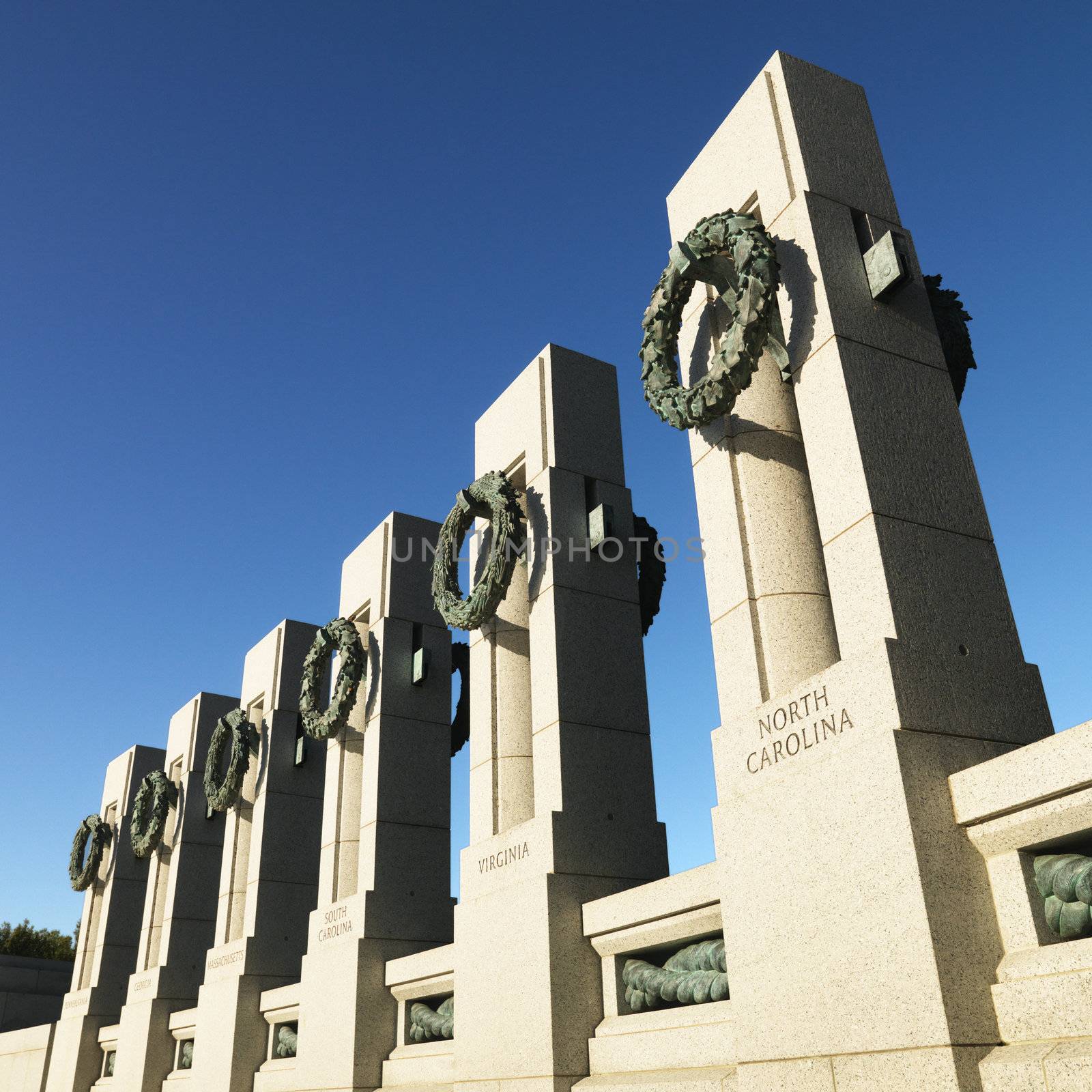 World War II Memorial in Washington, DC, USA.