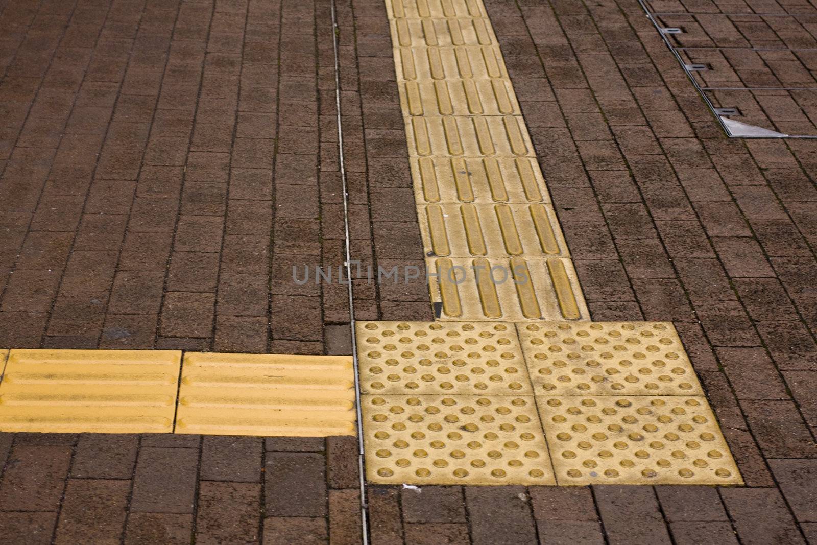 it is a road for blindness people
