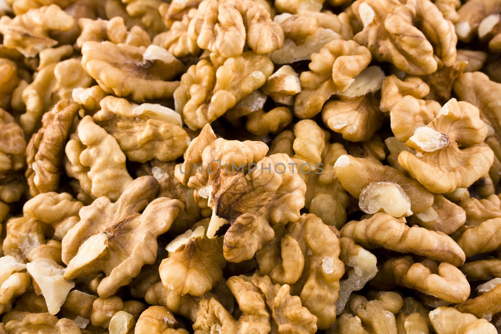 Close up image of walnuts