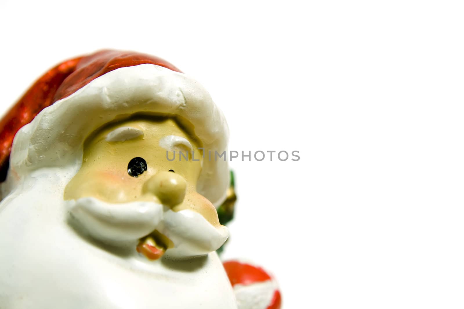 close up of a santa claus