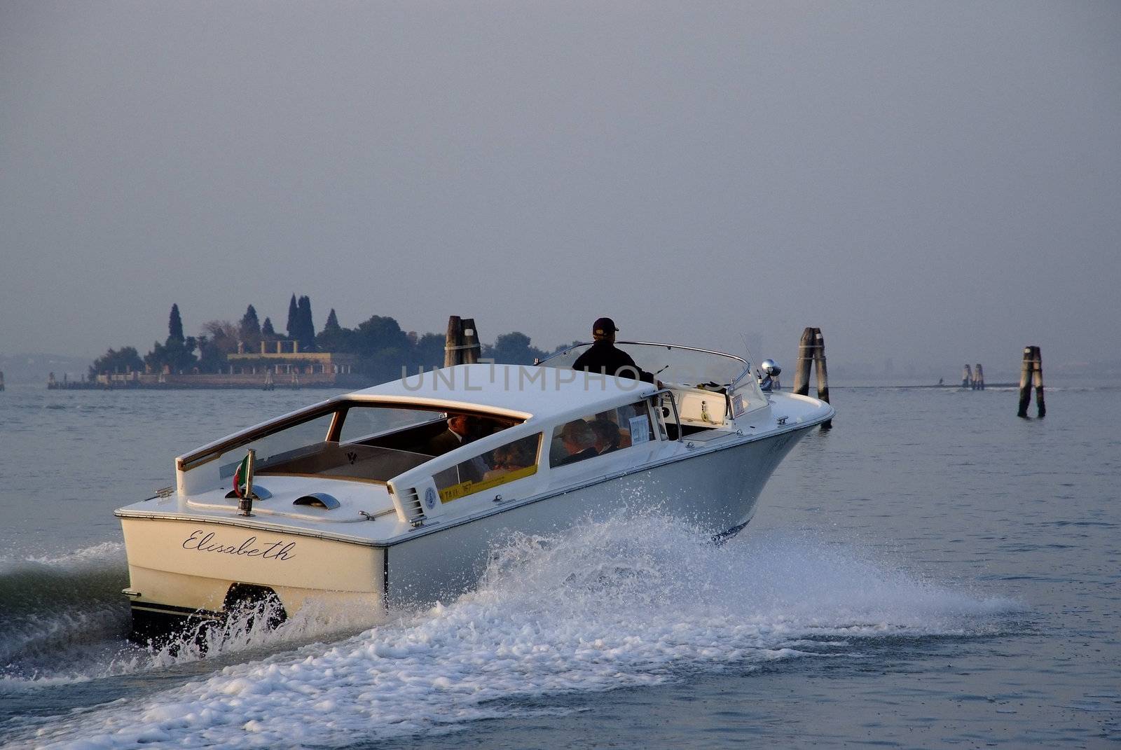 Venetian water taxi by goodstock