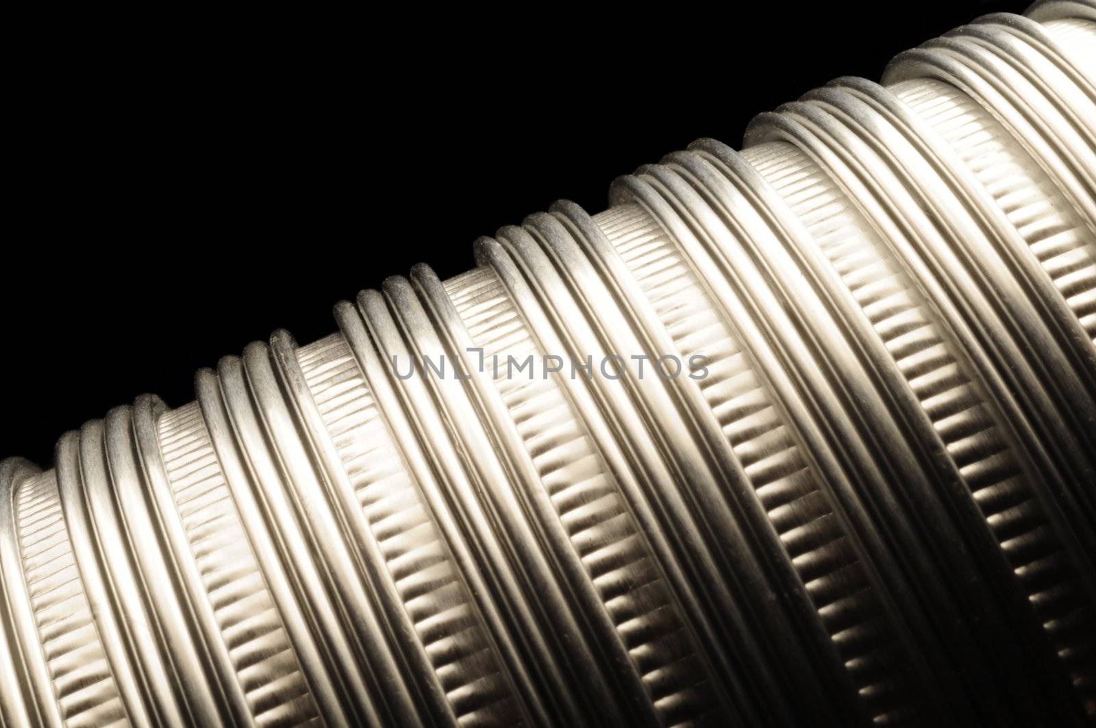 Flexible metallic aluminum vent tubing by Balefire9