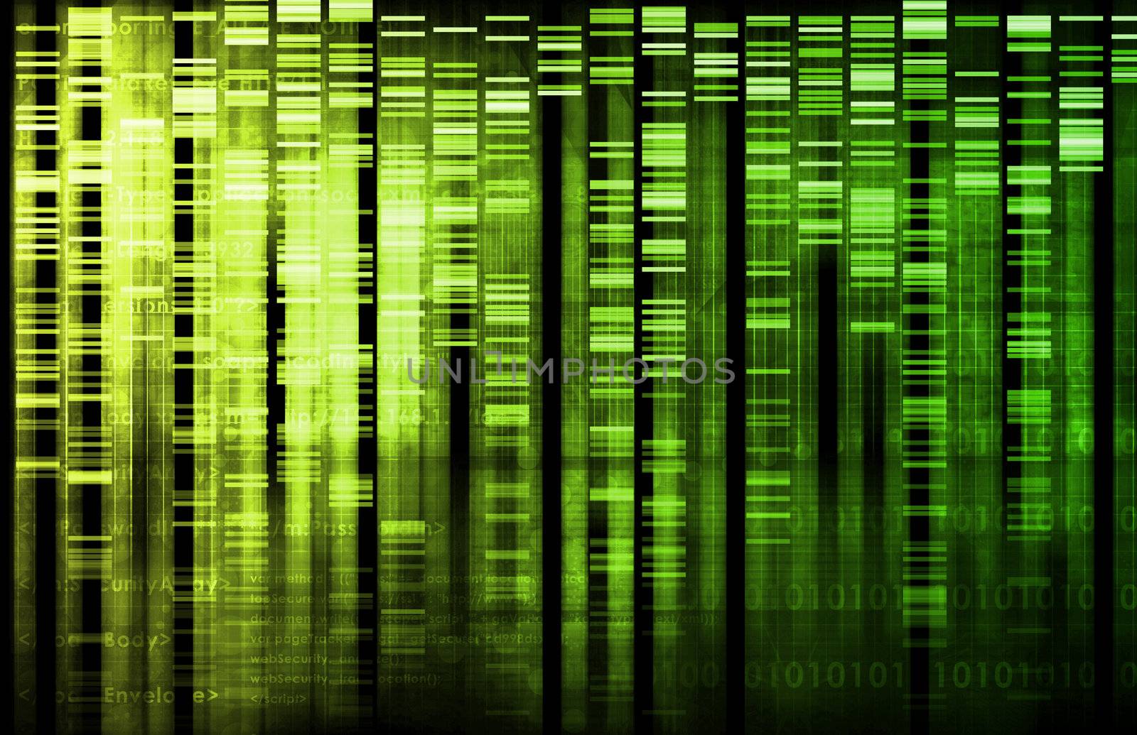 Science Technology Data as a Abstract Art