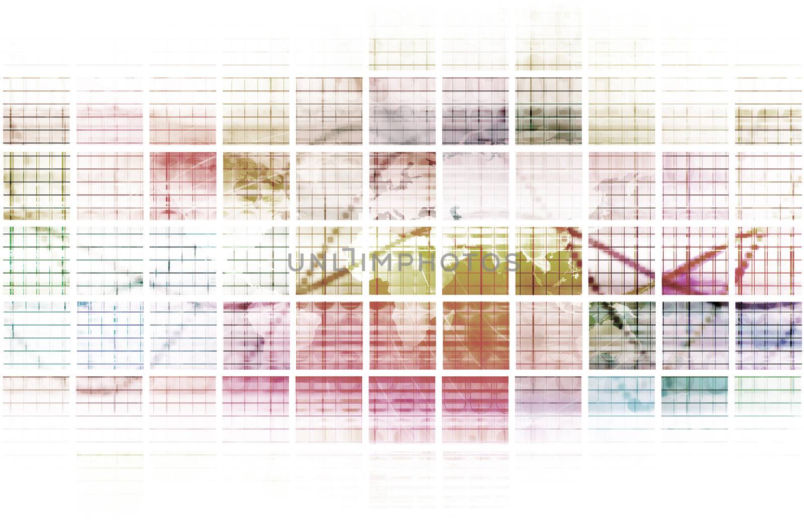 Internet Web Abstract on a Digital Background