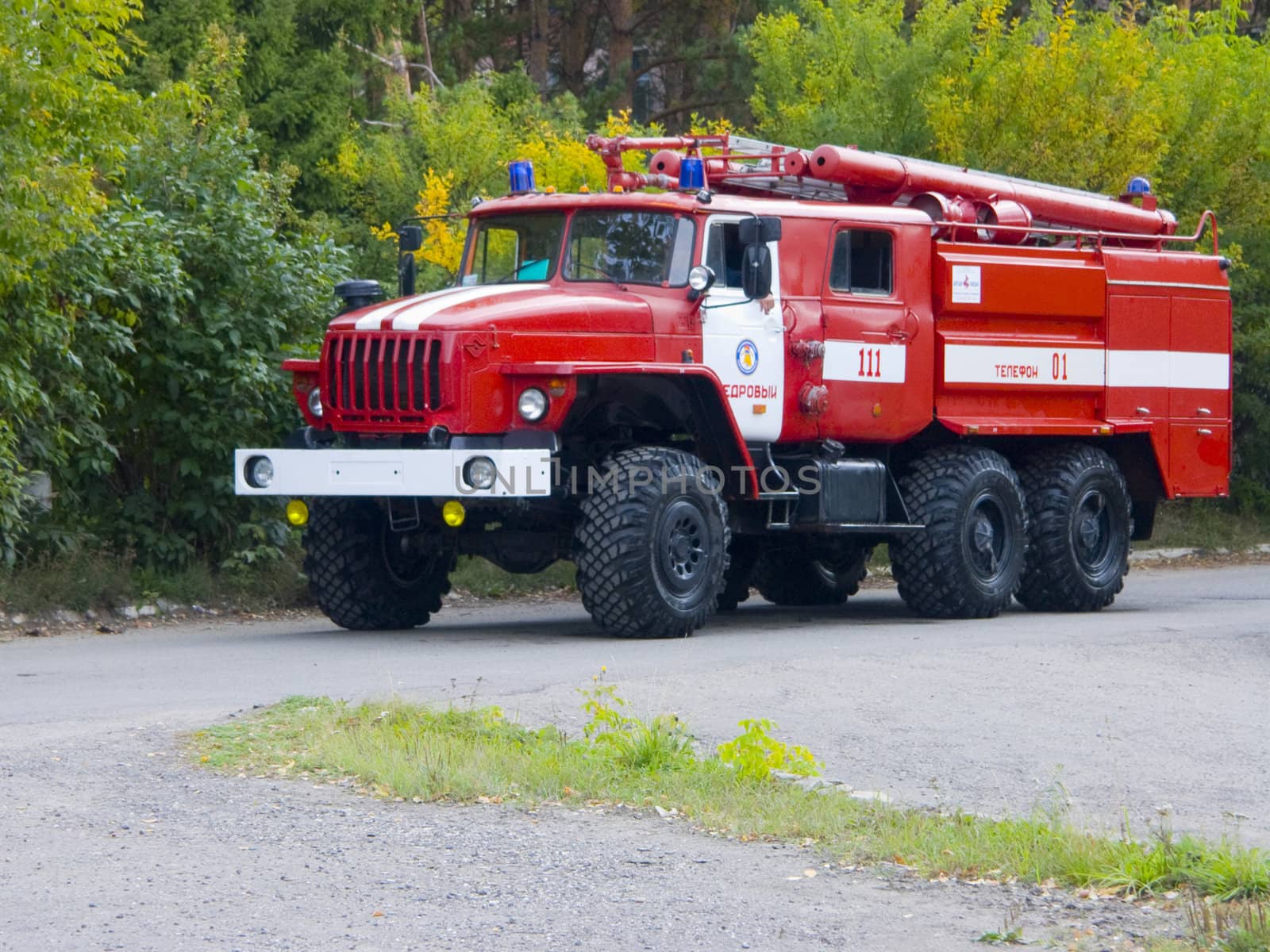 The image of a fire motor vehicle