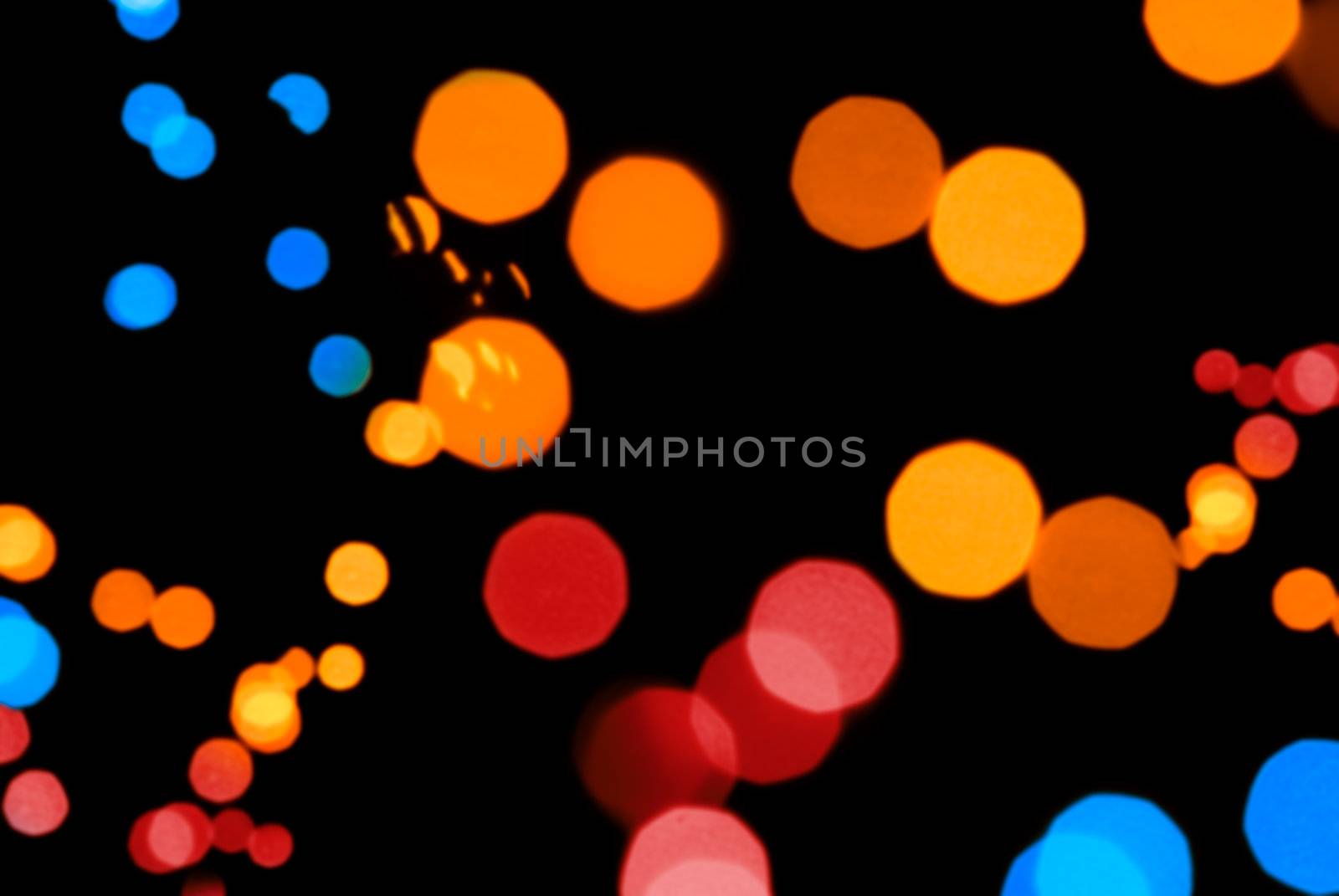 Abstract background colorful light in holiday night.