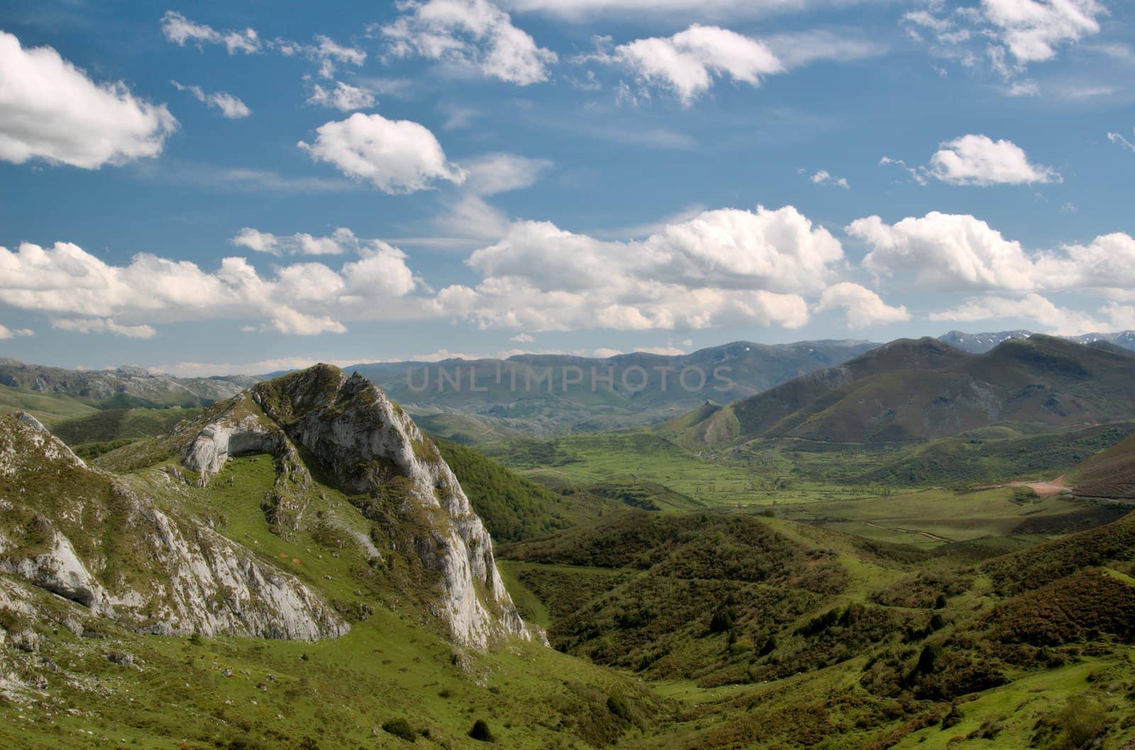 Mountain view in Castilla, Spain
