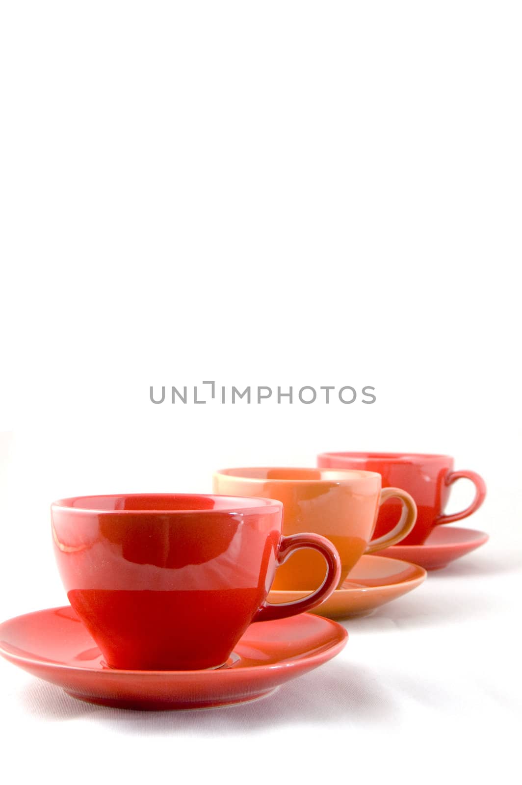 cup and saucer isolated on white background